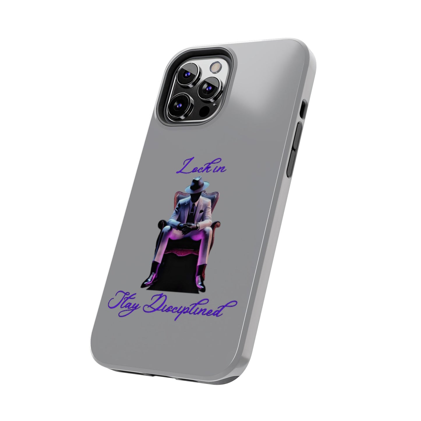 Phone case- Lock In, Stay Disciplined Tough Phone Case - Durable Protection