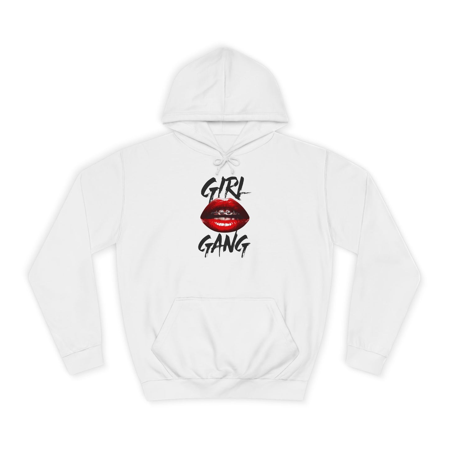 Power Pink Hoodie for Women – Girl Gang Graphic Empowerment Sweatshirt