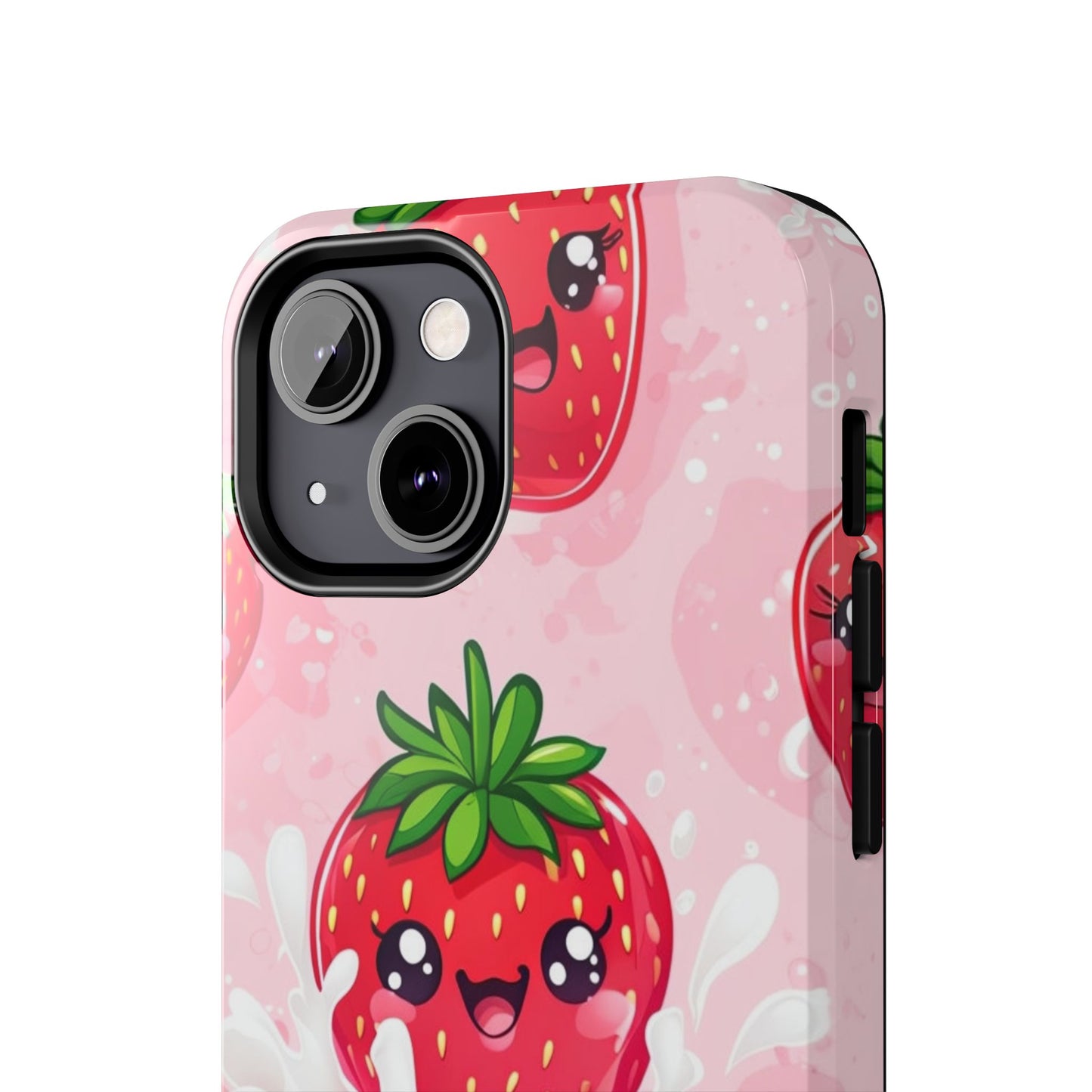 Kawaii Strawberry Tough Phone Case - Cute & Durable Protection