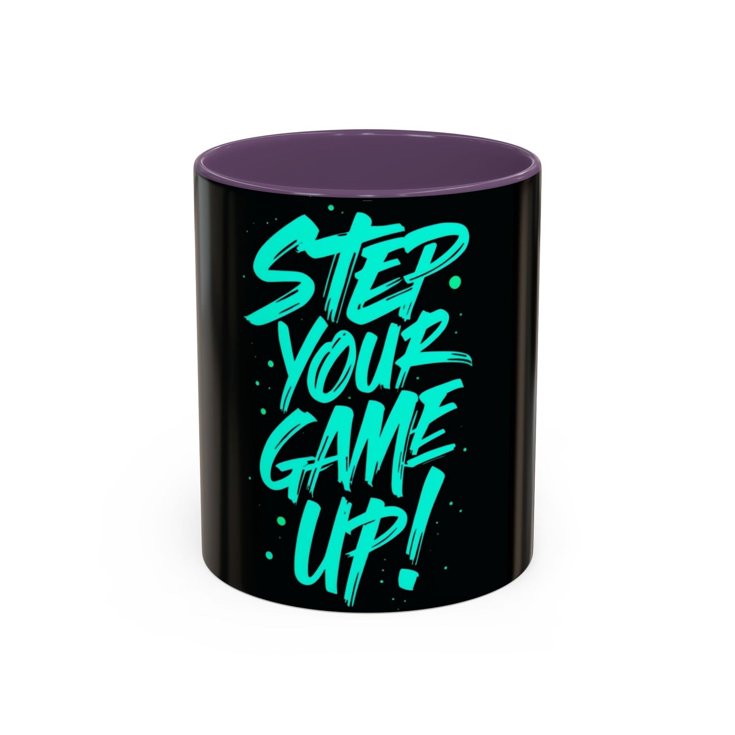 Motivational Accent Coffee Mug - "Step Your Game Up!" - Perfect for Gamers & Coffee Lovers