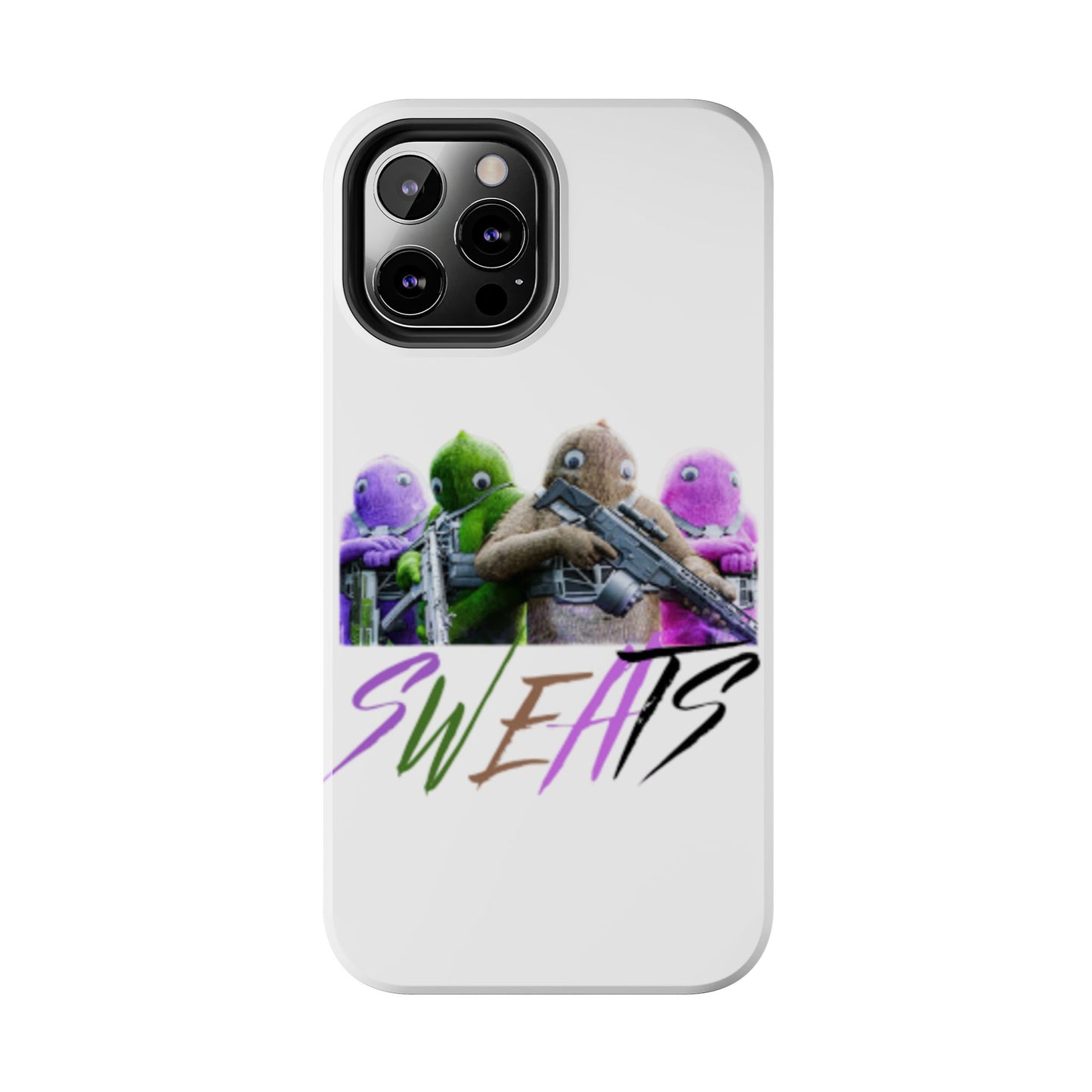 Cool Cartoon-Inspired Tough Phone Case - 'SWEATS'