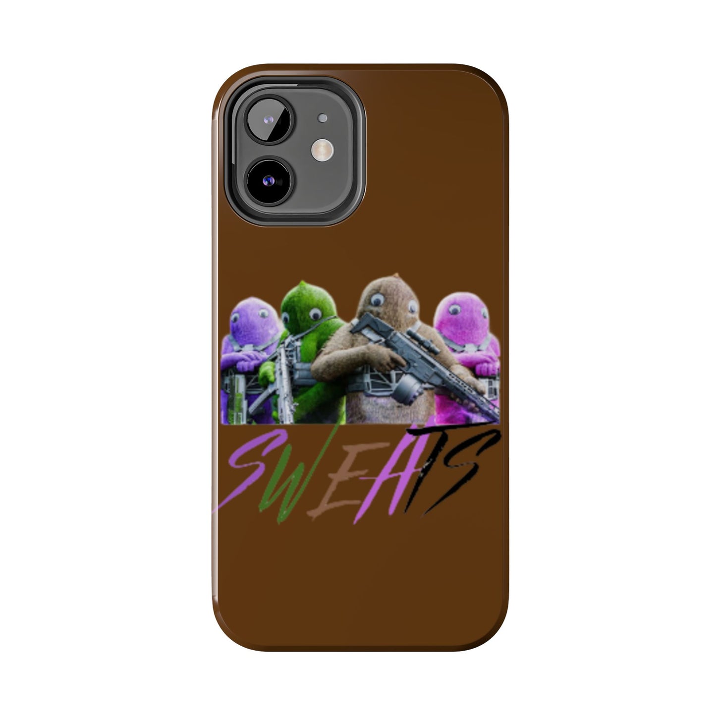 Cool Cartoon-Inspired Tough Phone Case - 'SWEATS'