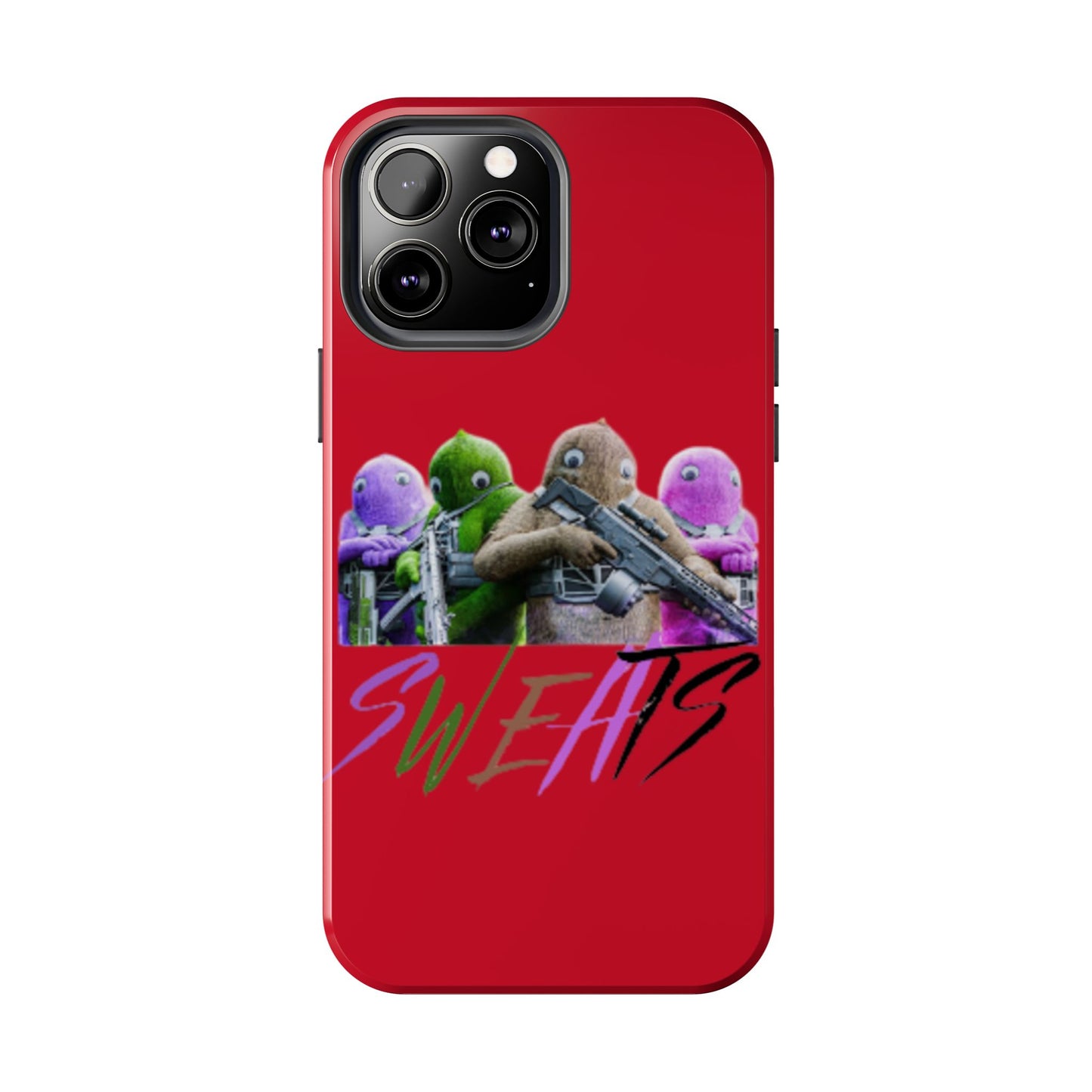 Cool Cartoon-Inspired Tough Phone Case - 'SWEATS'