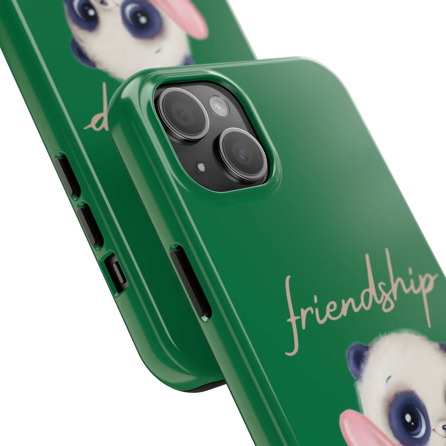 Phone case- Cute Panda Friendship Tough Phone Case - Durable Protection