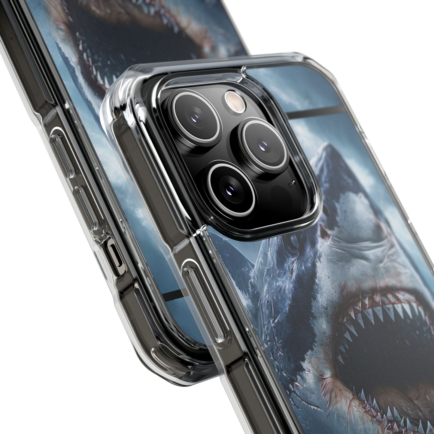 Shark Attack Magnetic Clear Impact Case – Ocean Adventure Phone Cover
