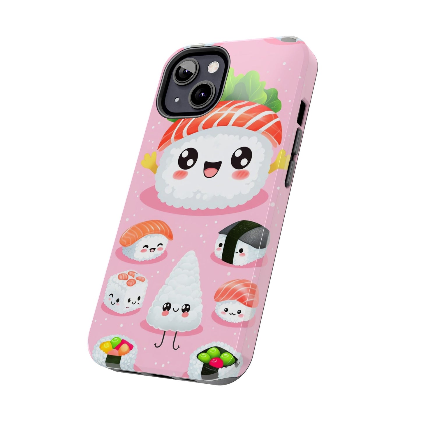 Adorable Sushi Tough Phone Case | Cute Kawaii Design for Food Lovers