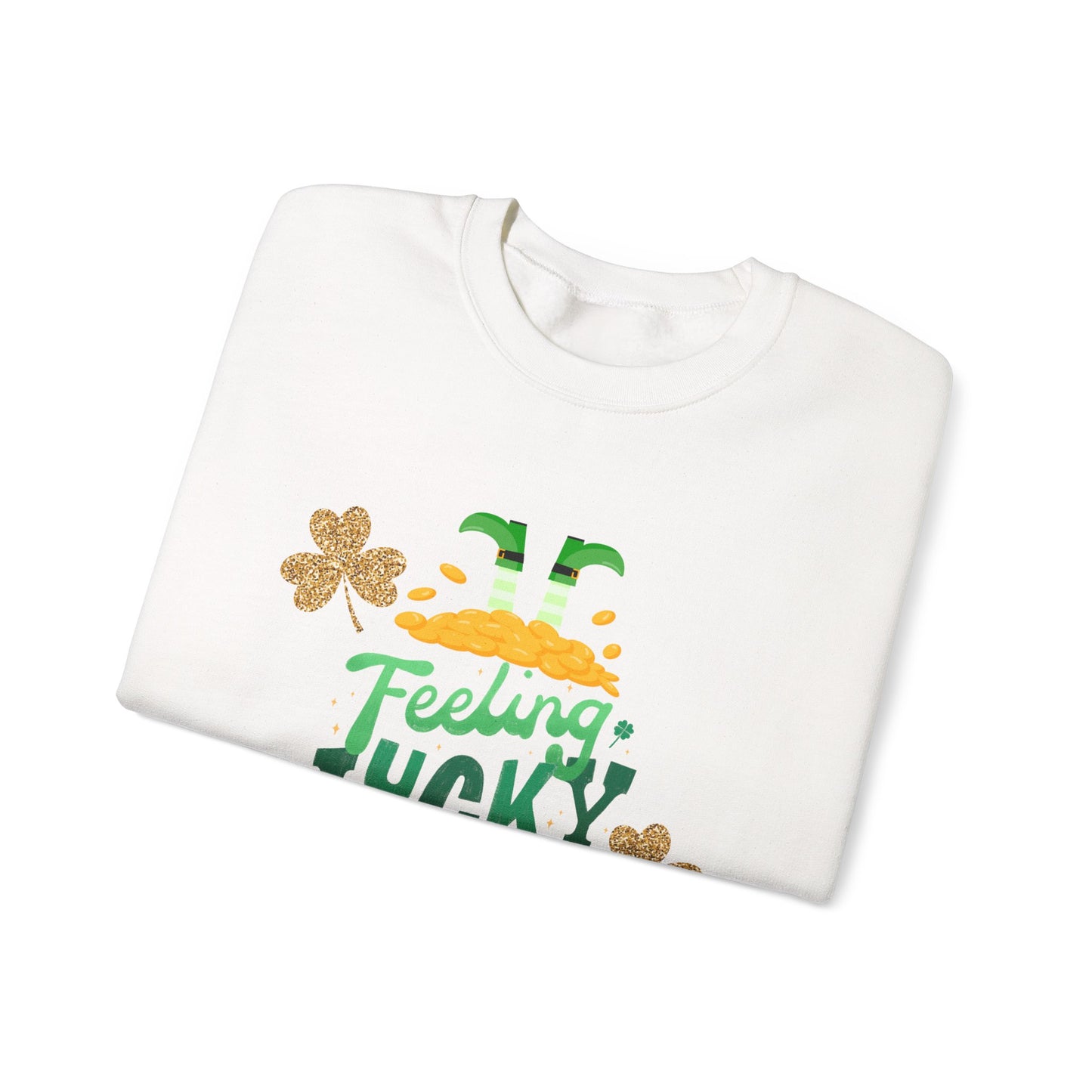 Lucky Frost White Hoodie for Men & Women – St. Patrick’s Day Shamrock Celebration Edition