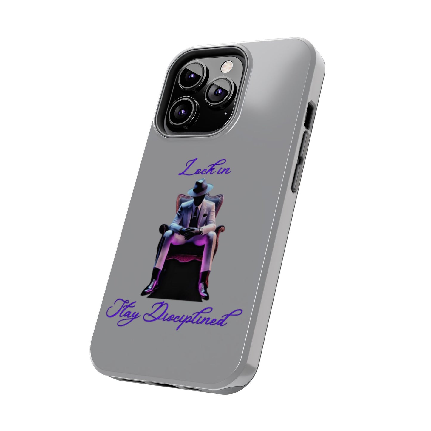 Phone case- Lock In, Stay Disciplined Tough Phone Case - Durable Protection