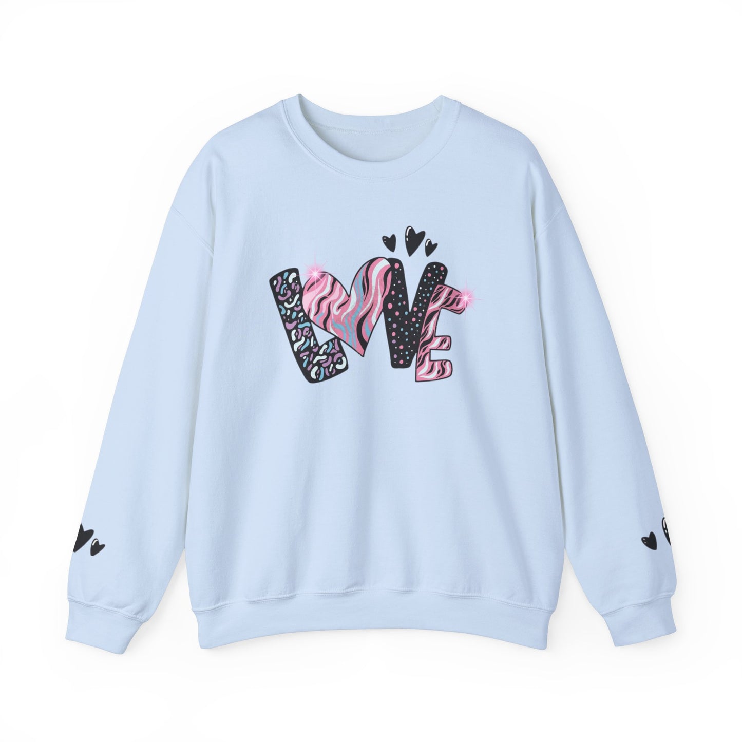 Rosy Glow Pink Sweatshirt for Women – Everyday Cozy Heart Design Pullover