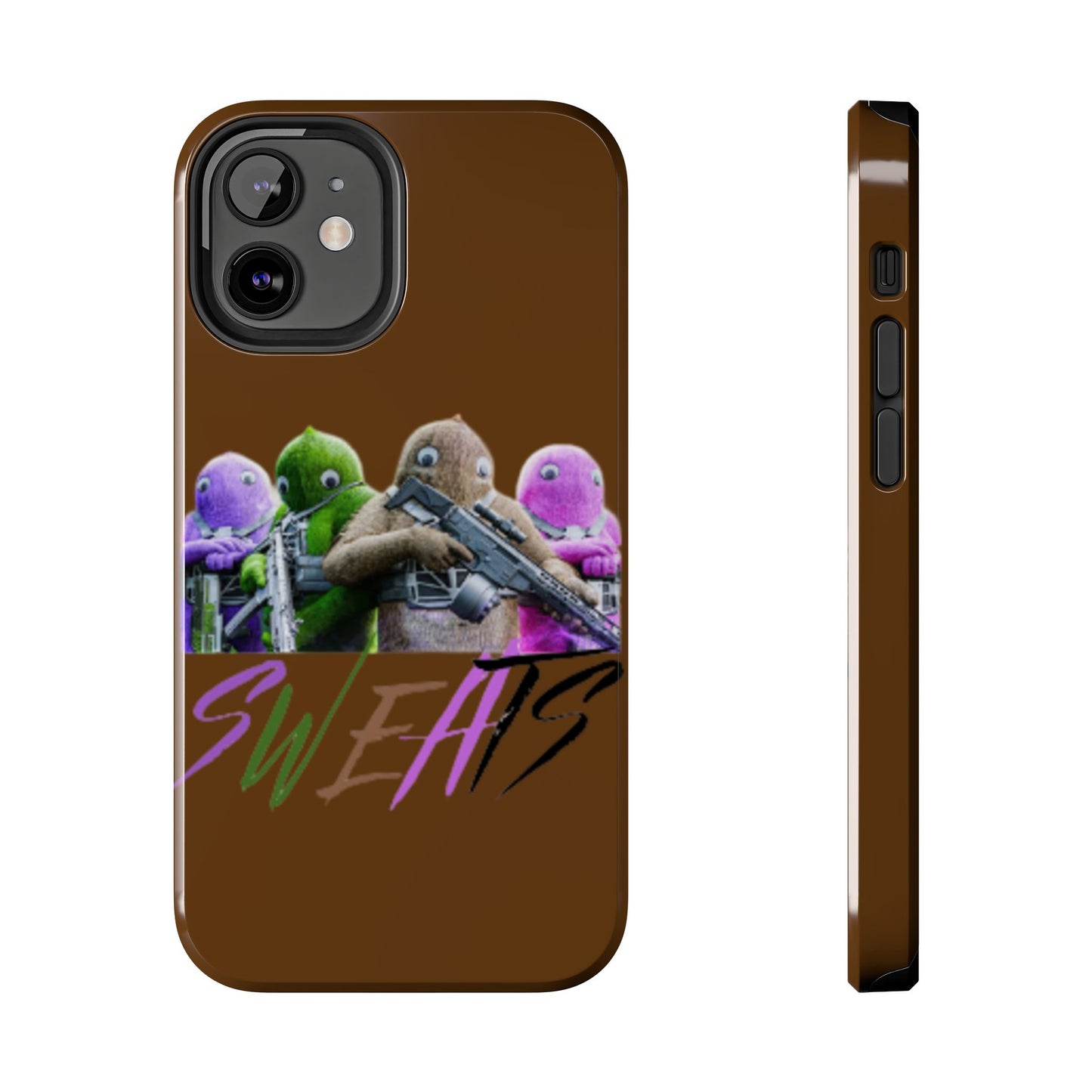 Cool Cartoon-Inspired Tough Phone Case - 'SWEATS'