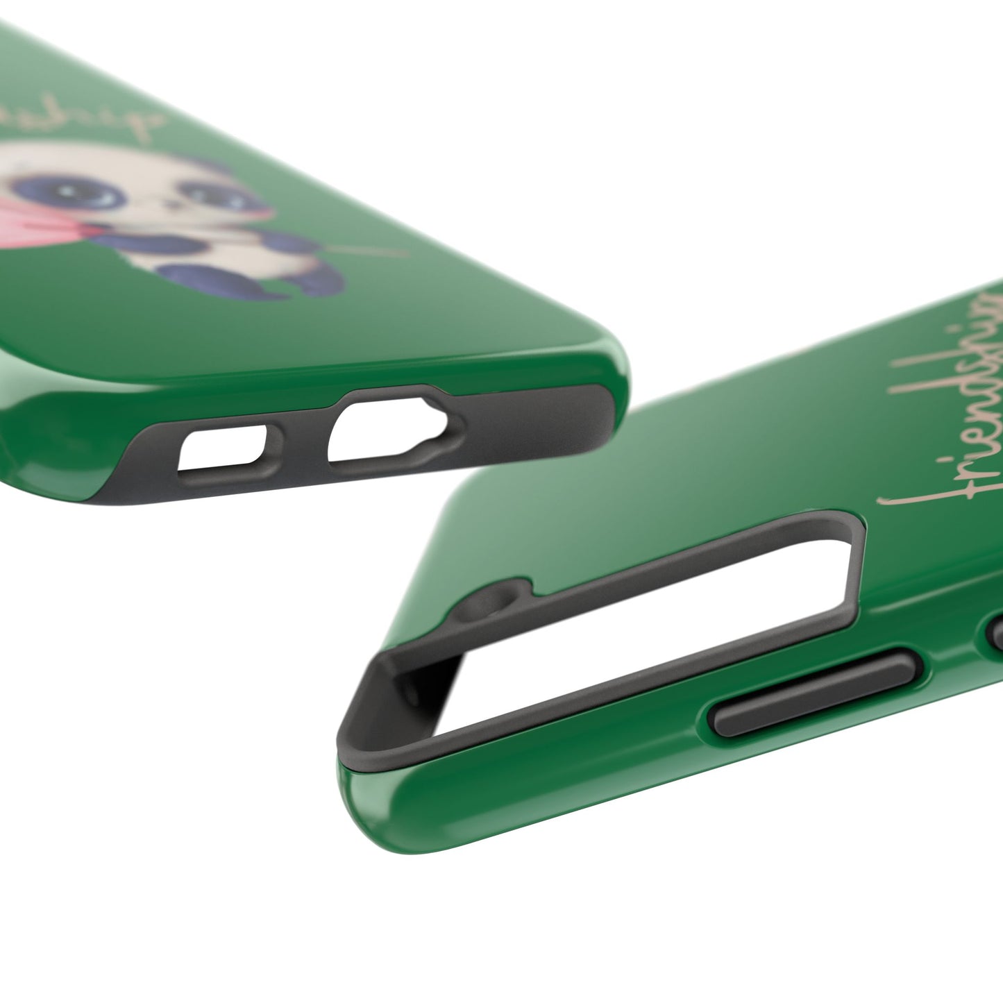 Phone case- Cute Panda Friendship Tough Phone Case - Durable Protection
