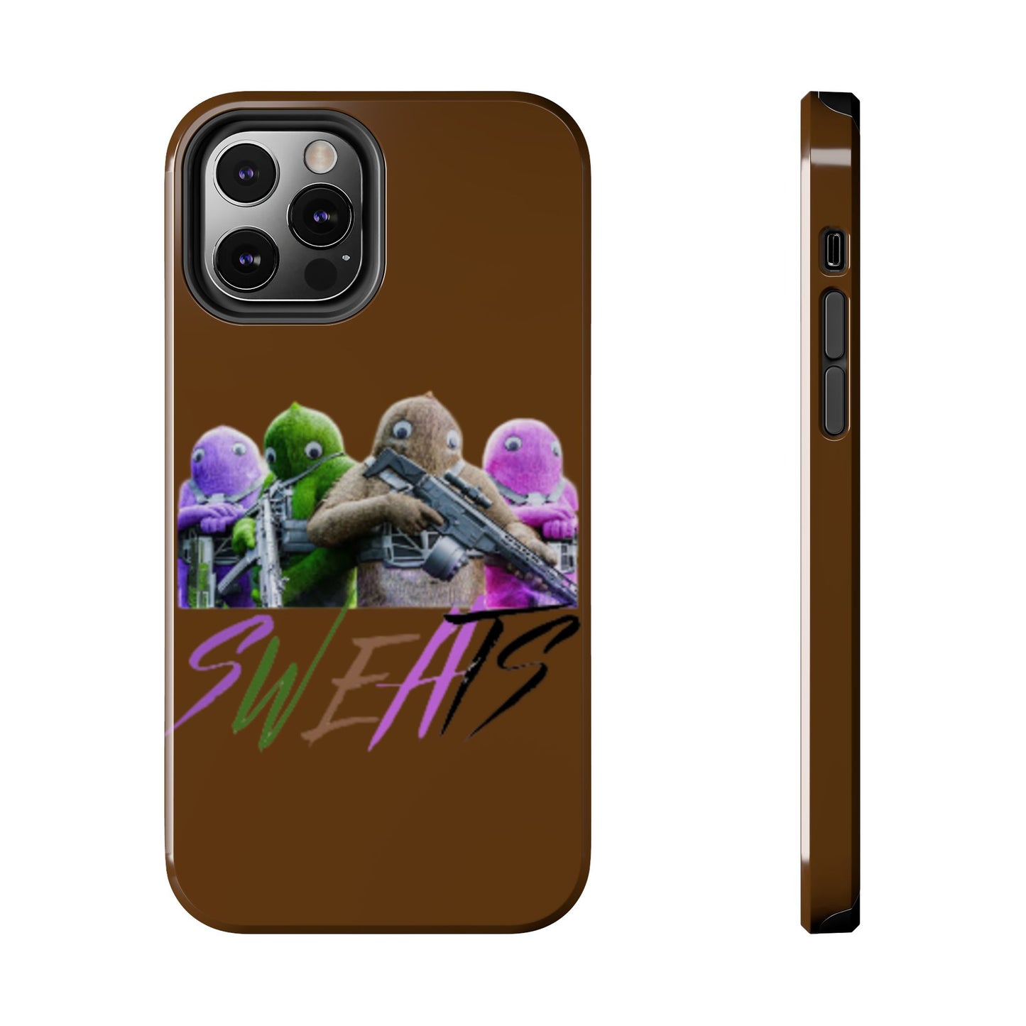 Cool Cartoon-Inspired Tough Phone Case - 'SWEATS'
