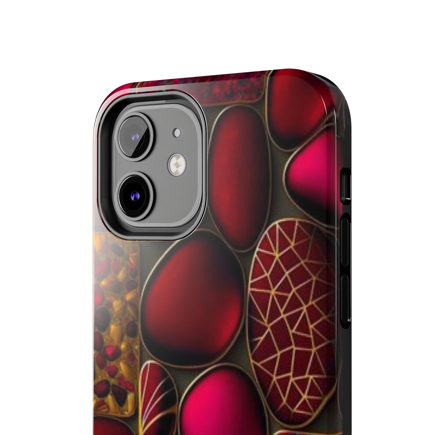 🔴 Tough Phone Cases – Red Stones Design for iPhone & Android – Durable Protection & Stylish Look