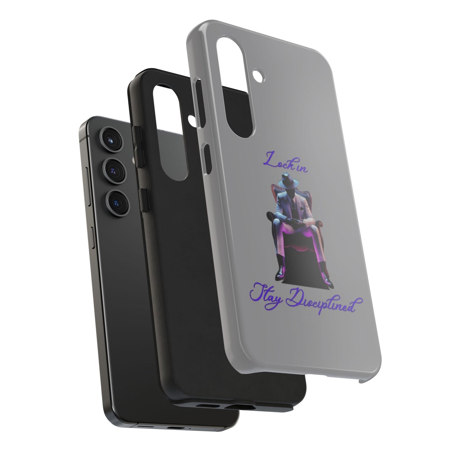 Phone case- Lock In, Stay Disciplined Tough Phone Case - Durable Protection