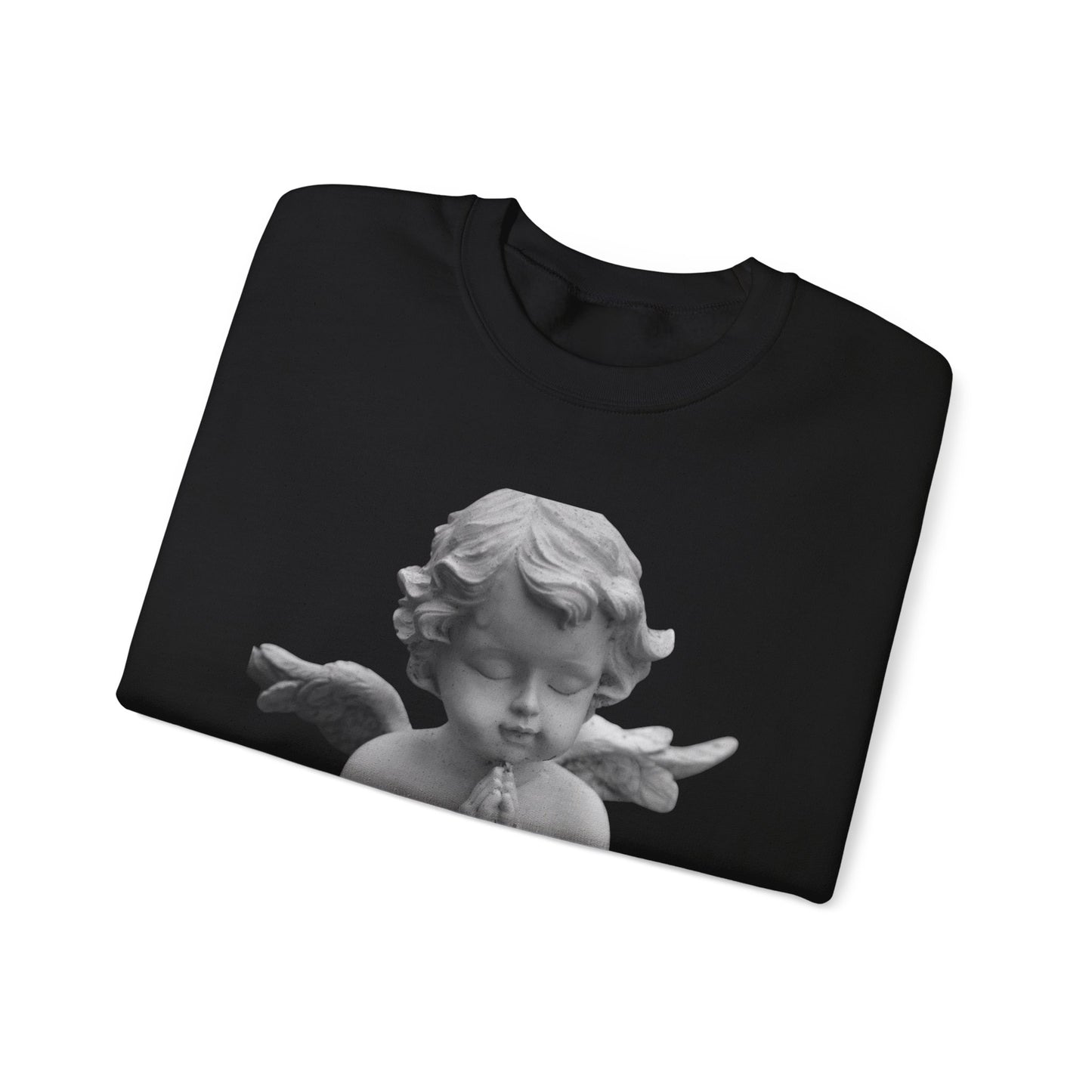 Pure Cloud Men & Women’s Sweater – "G.O.E Angel" (God Over Everything) Faith-Inspired Pullover