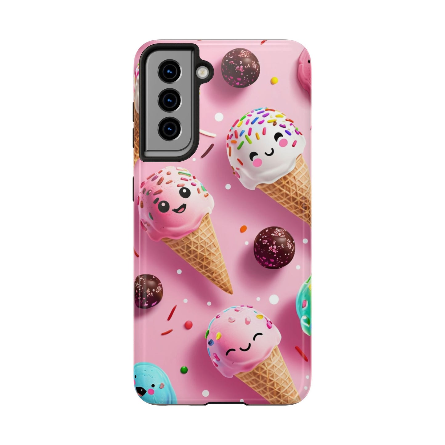 Tough Phone Cases Cute Ice Cream Design