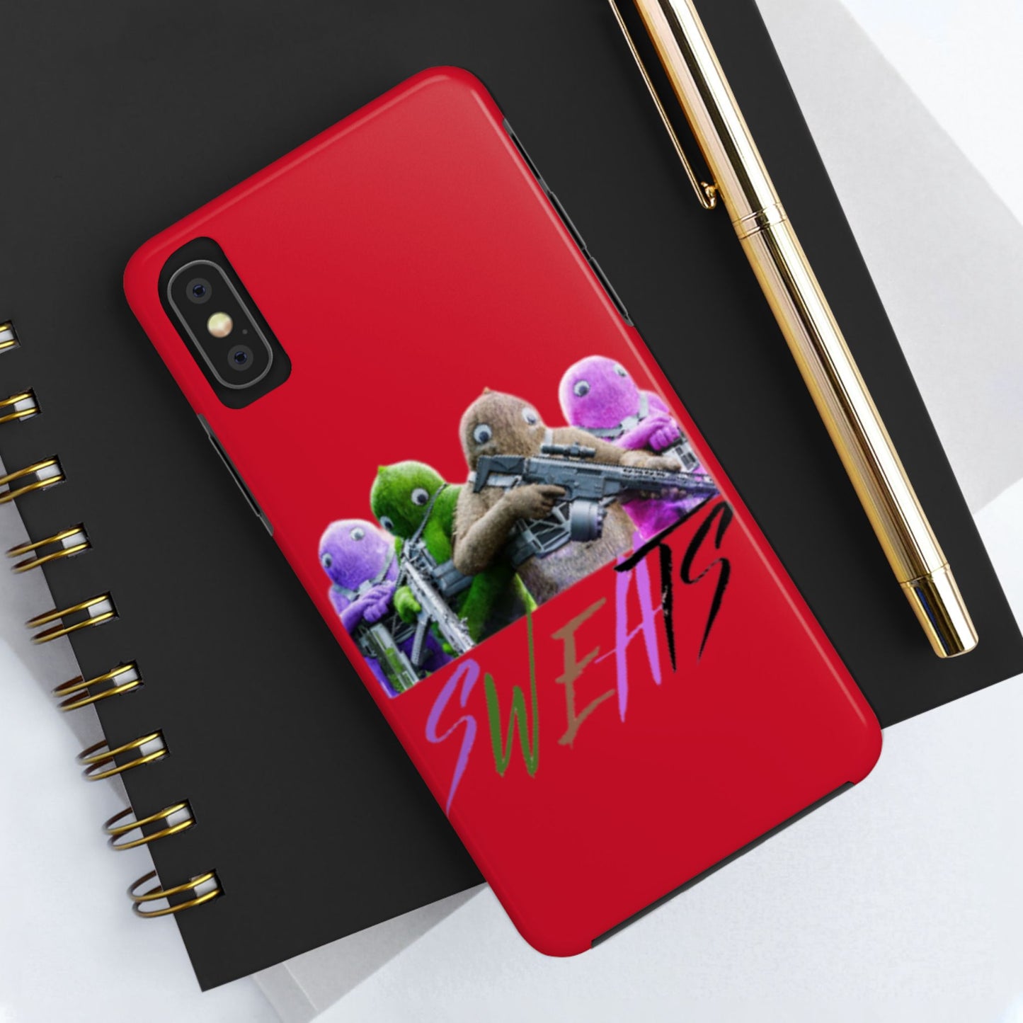 Cool Cartoon-Inspired Tough Phone Case - 'SWEATS'