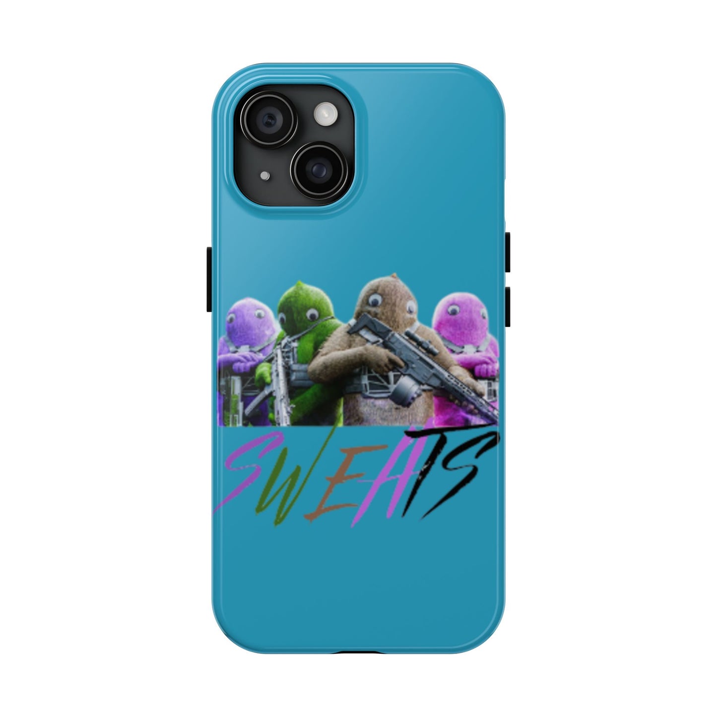 Cool Cartoon-Inspired Tough Phone Case - 'SWEATS'