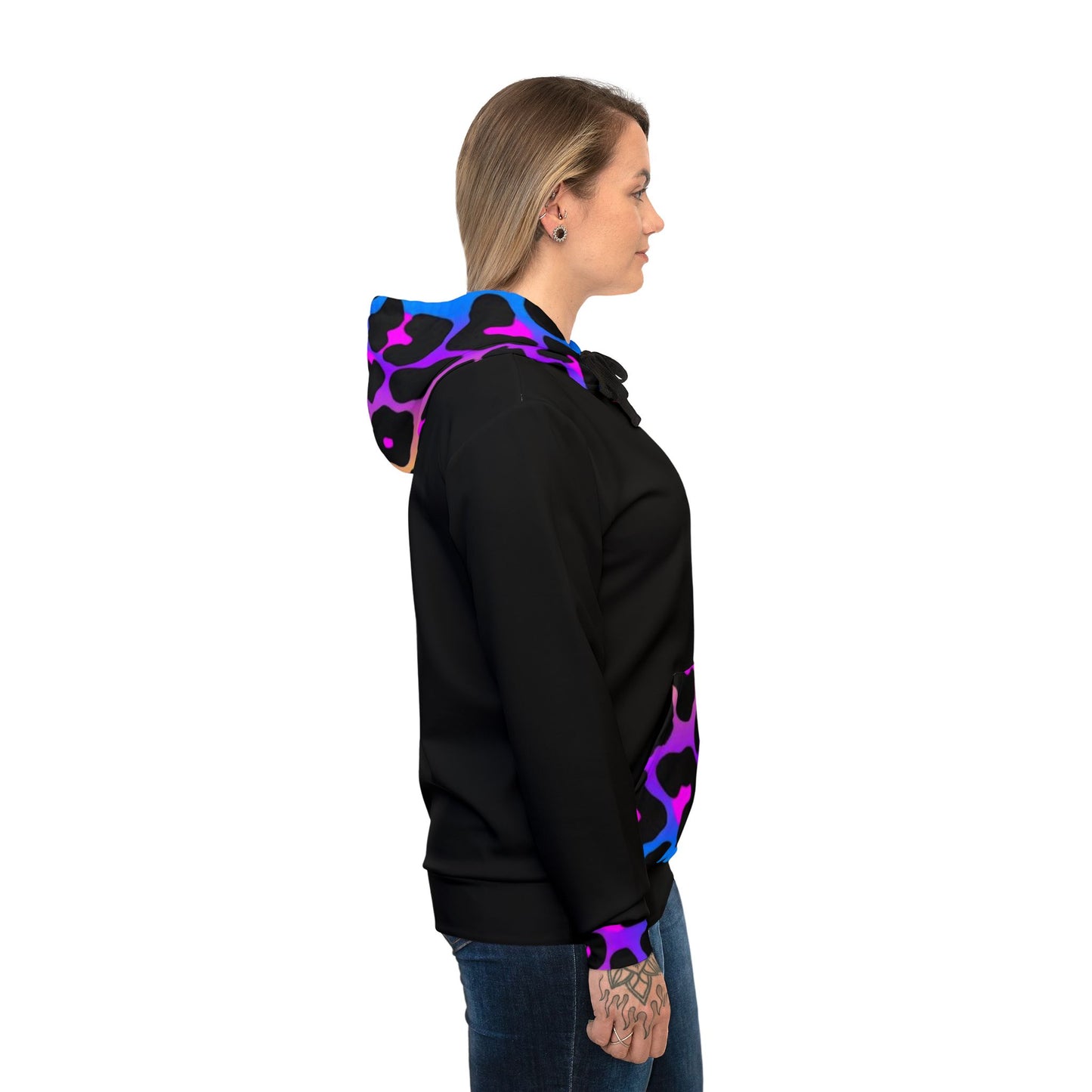 π Love Yourself Hoodie β Vibrant Leopard Print Design for Bold & Confident Style