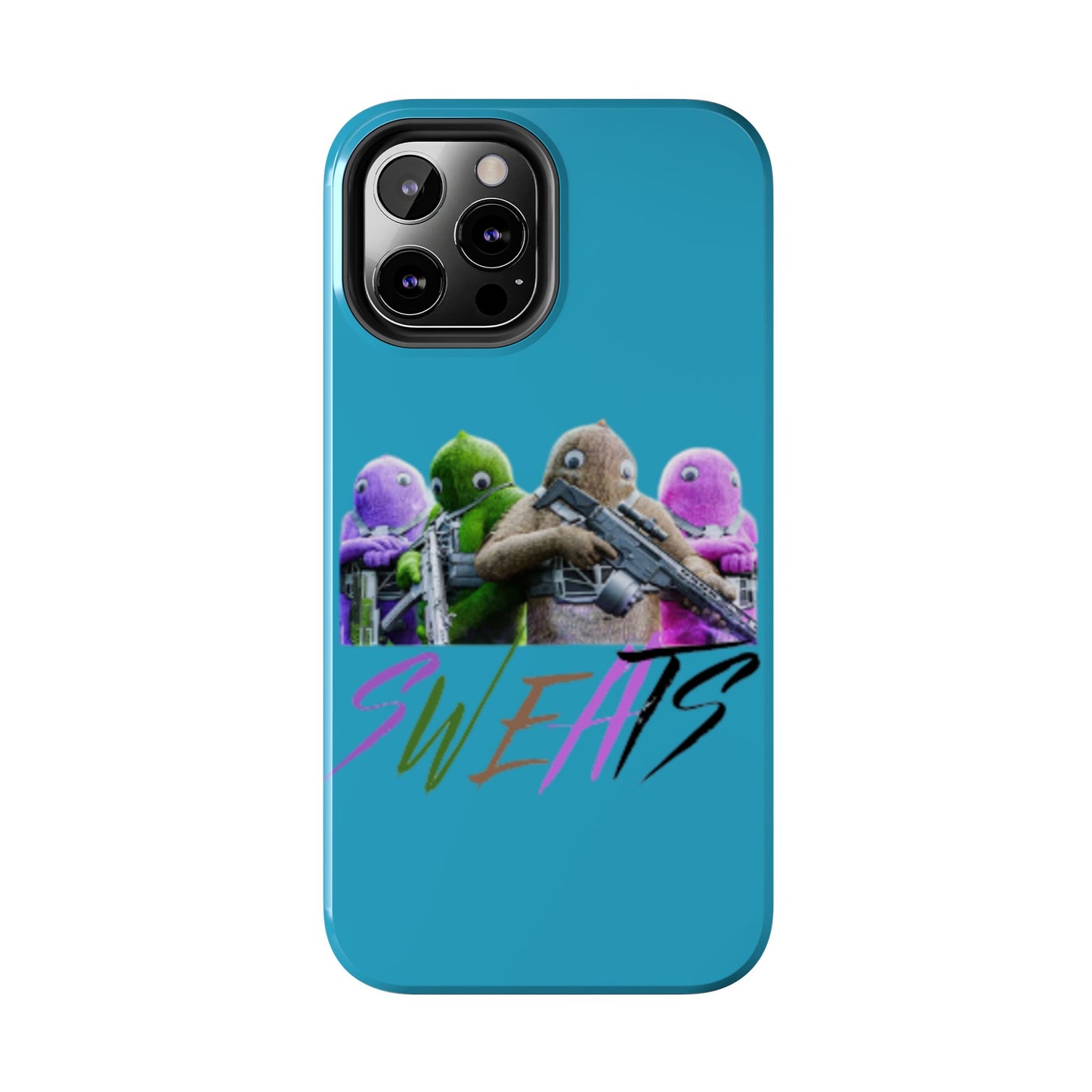 Cool Cartoon-Inspired Tough Phone Case - 'SWEATS'