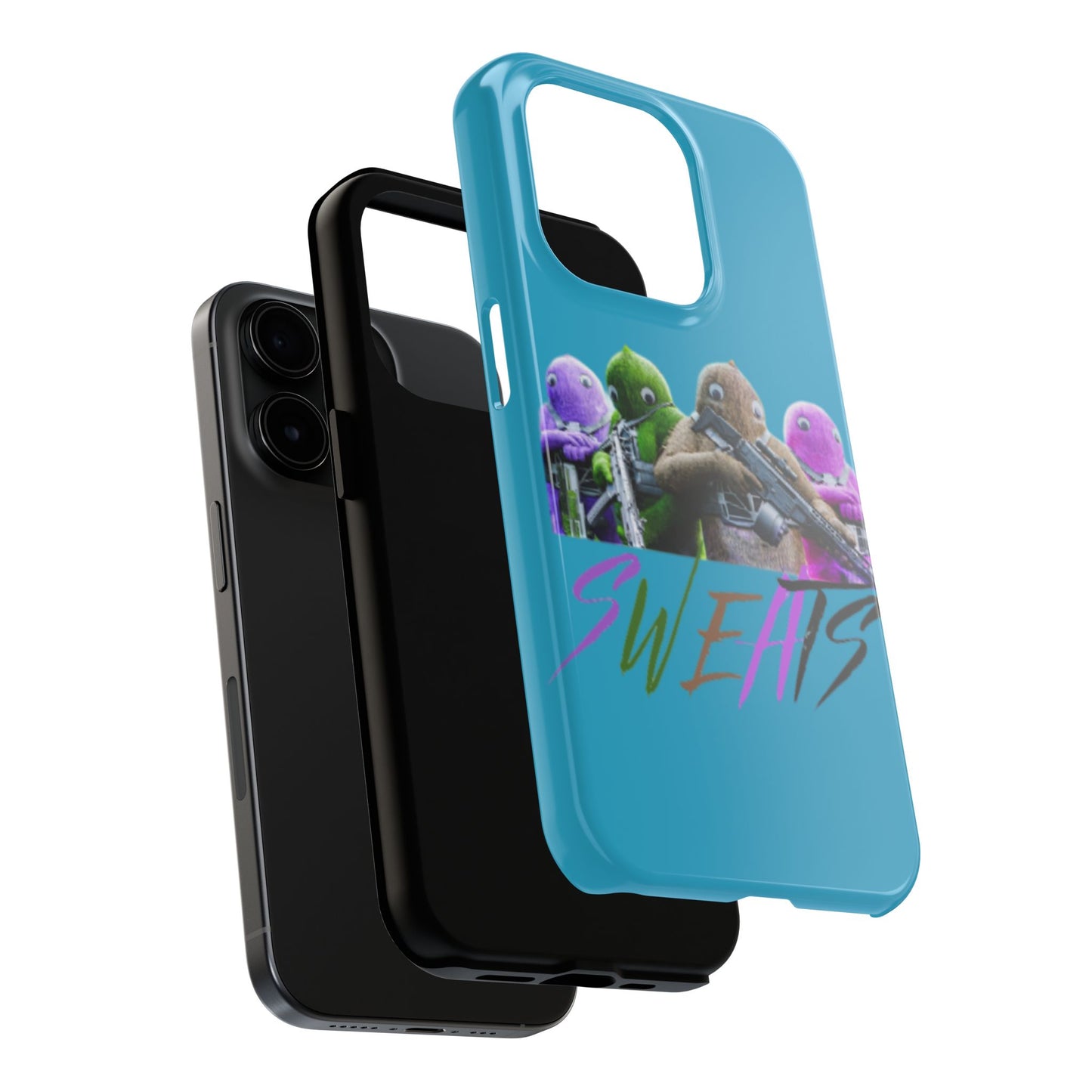 Cool Cartoon-Inspired Tough Phone Case - 'SWEATS'