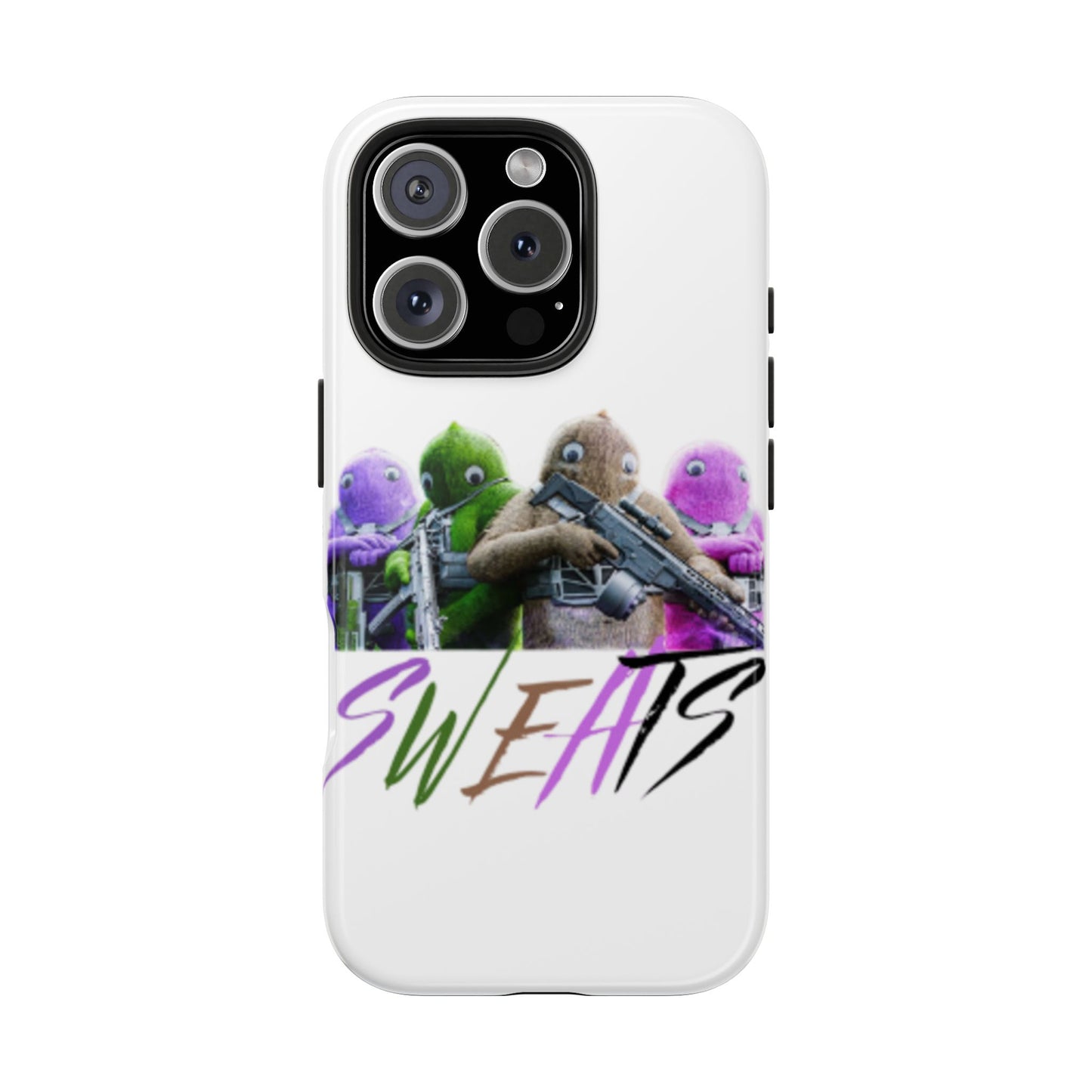 Cool Cartoon-Inspired Tough Phone Case - 'SWEATS'