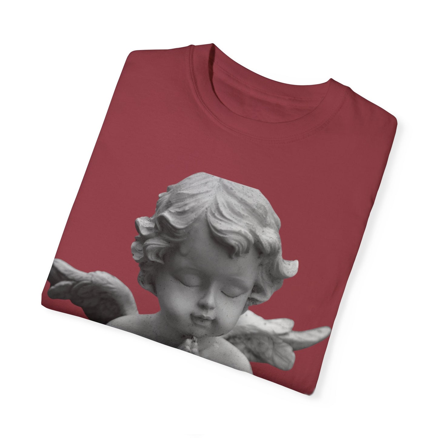 Heavenly White Men & Women T-Shirt – "G.O.E Angel" (God Over Everything) Faith-Inspired Tee