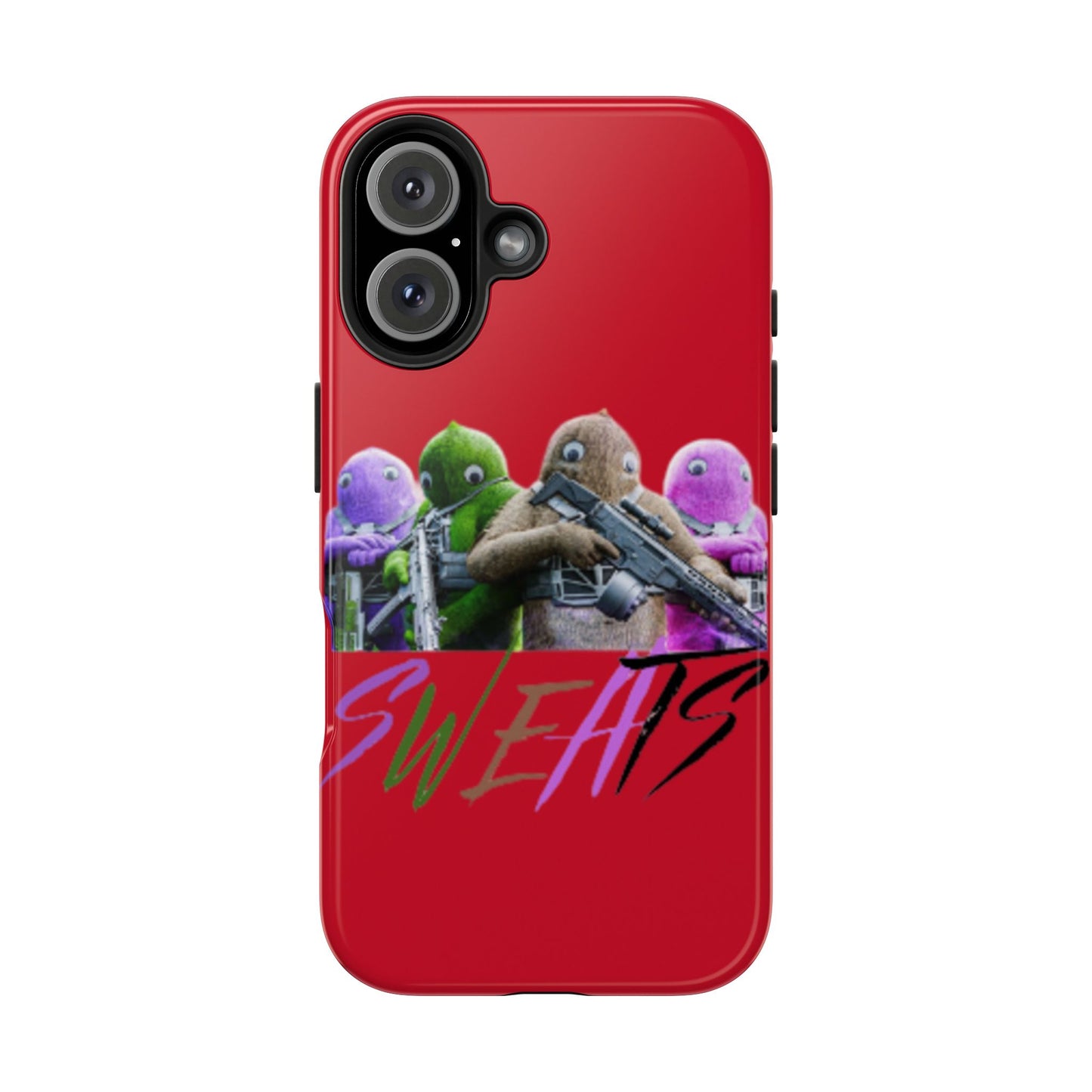 Cool Cartoon-Inspired Tough Phone Case - 'SWEATS'