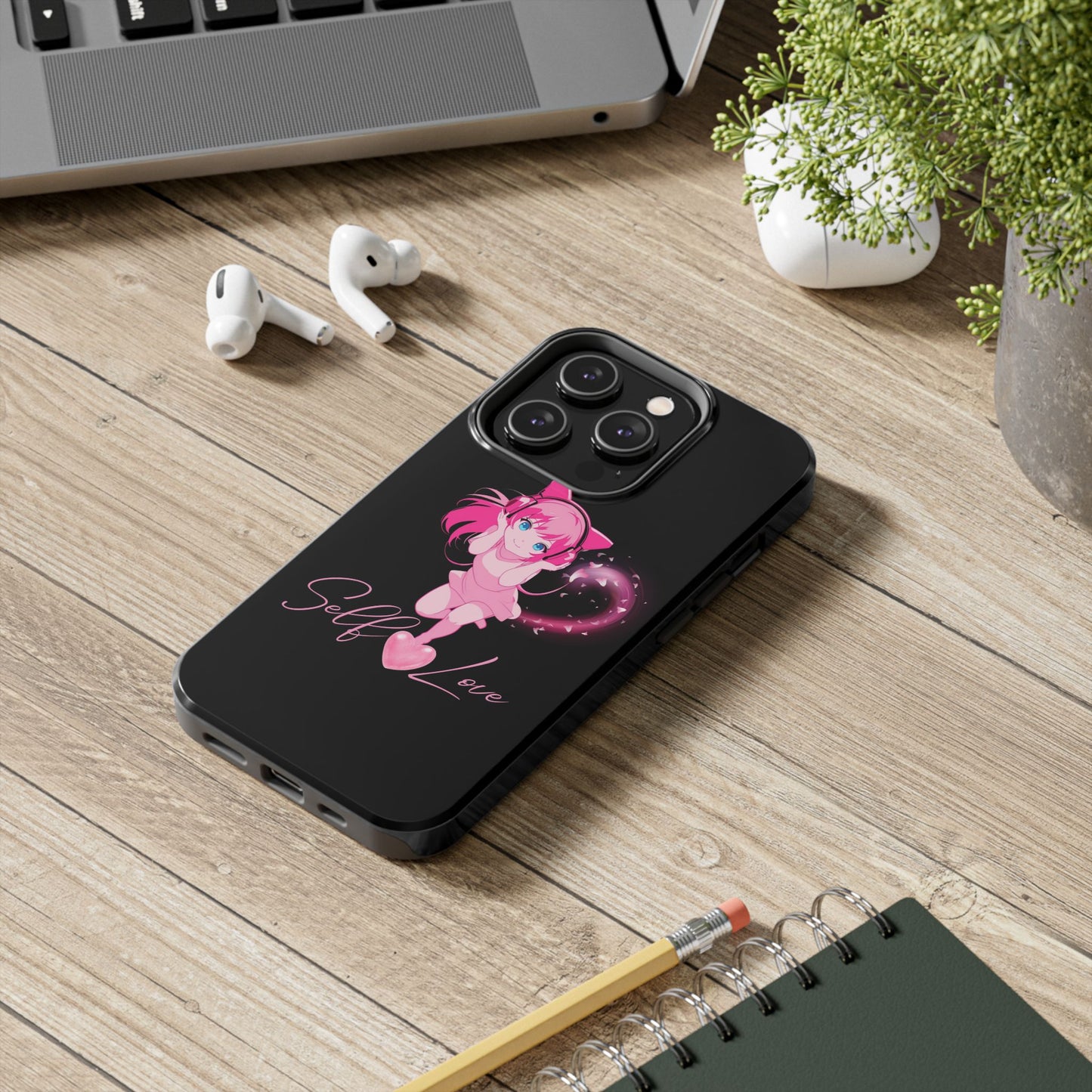 Self Love Tough Phone Case for Anime Lovers