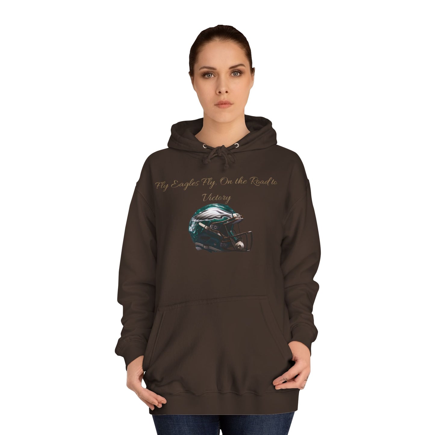 Midnight Green NFL Philadelphia Eagles Hoodie for Men & Women – "Fly Eagles, Fly" Game Day Sweatshirt with Drawstrings & Kangaroo Pocket