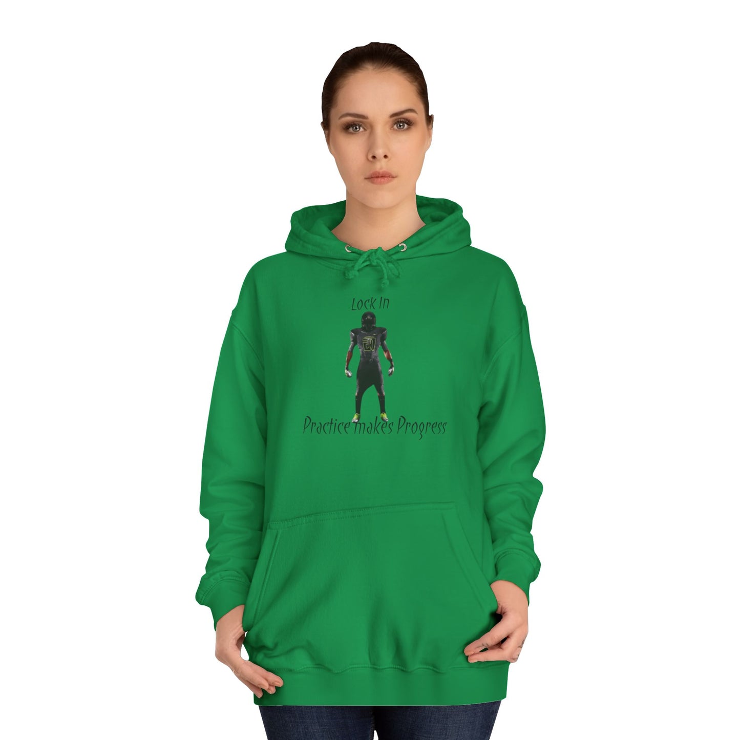 Iron Grey Men’s Motivational Sweater – "Practice Makes Progress" Inspirational Pullover