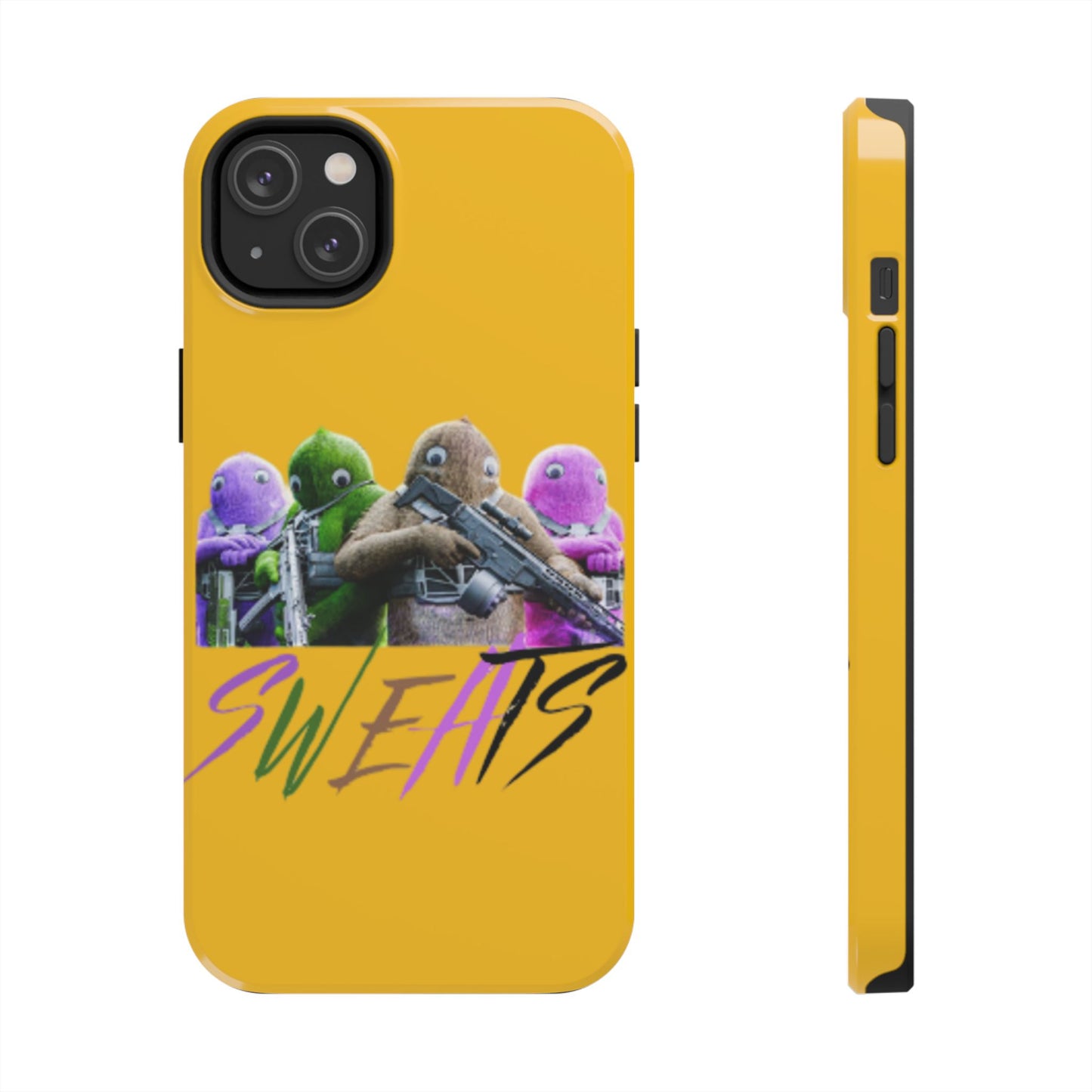 Cool Cartoon-Inspired Tough Phone Case - 'SWEATS'