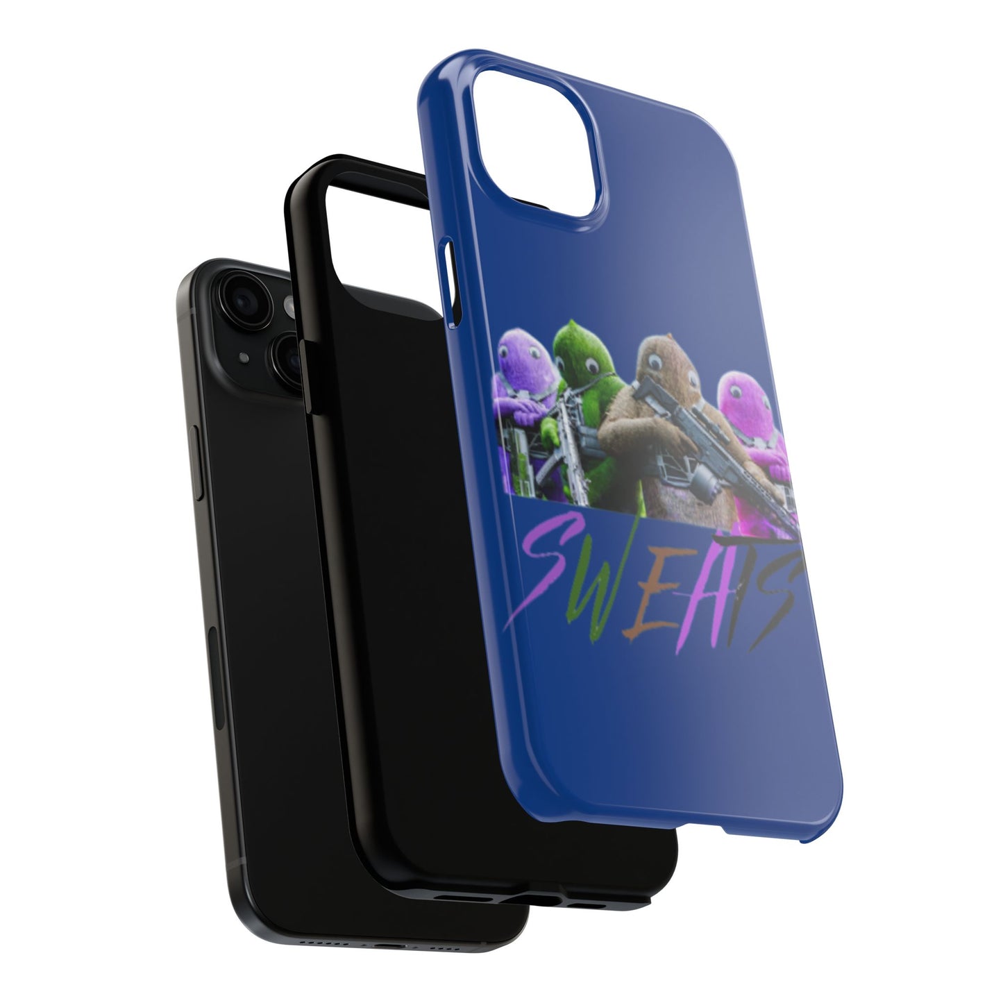 Cool Cartoon-Inspired Tough Phone Case - 'SWEATS'