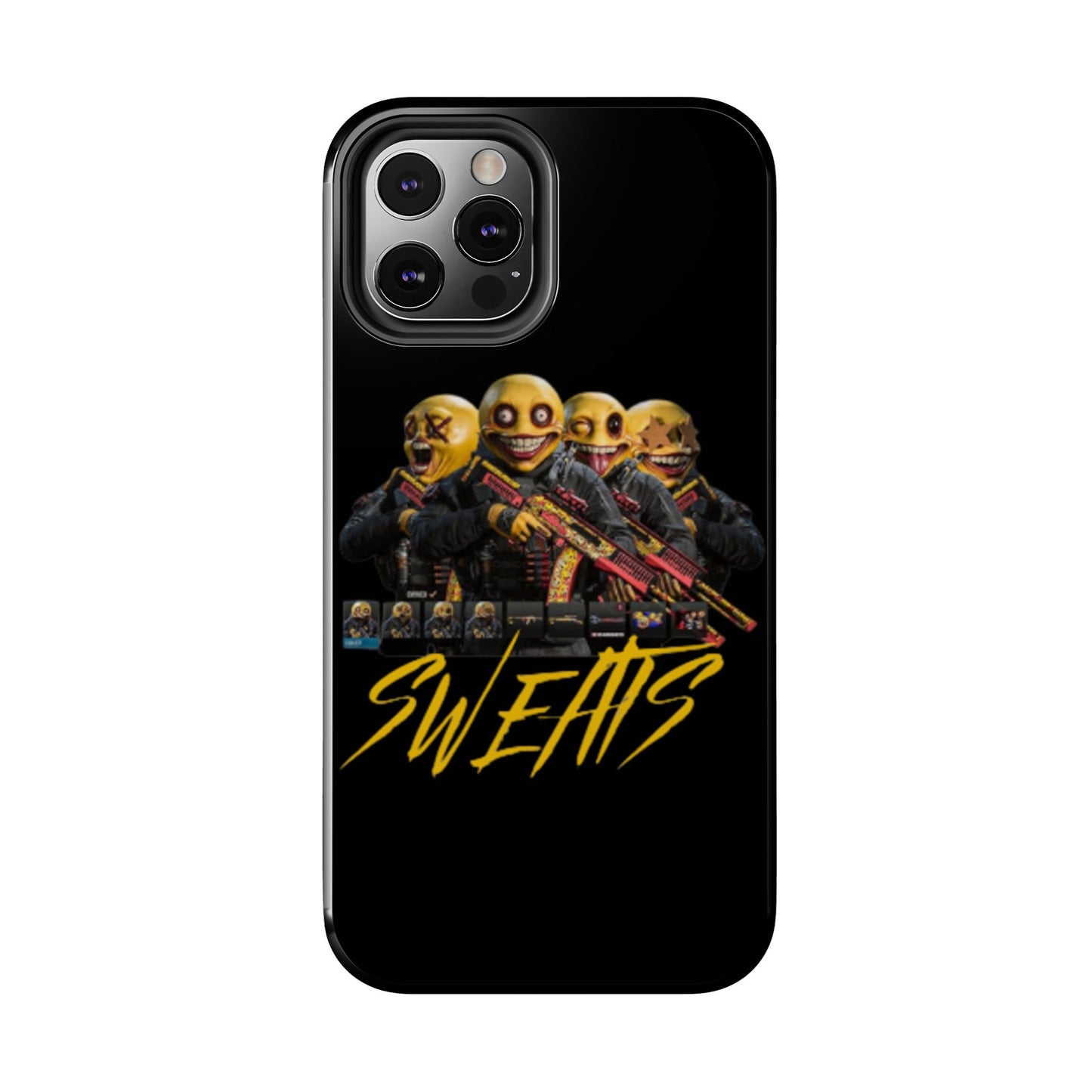 Tough Phone Cases - Bold 'SWEATS' Design for Gamers & Trendsetters