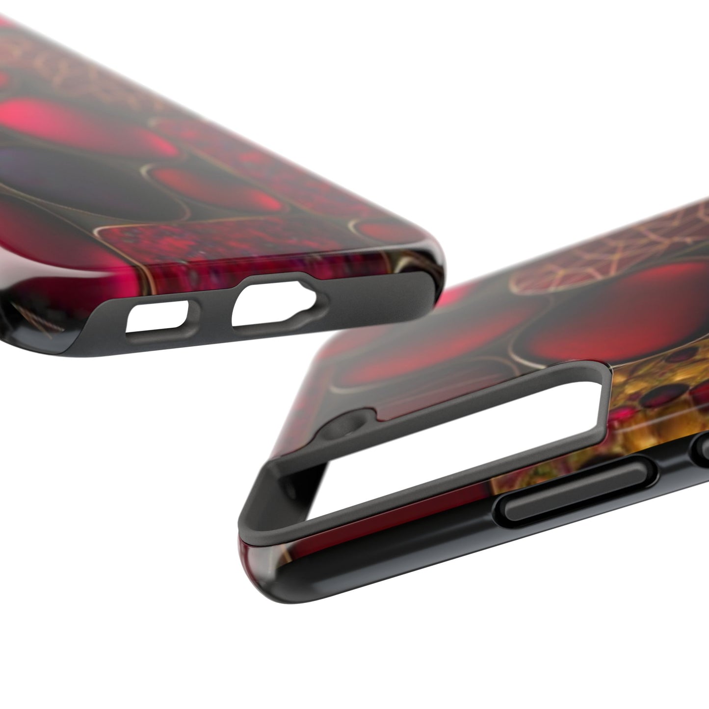 🔴 Tough Phone Cases – Red Stones Design for iPhone & Android – Durable Protection & Stylish Look
