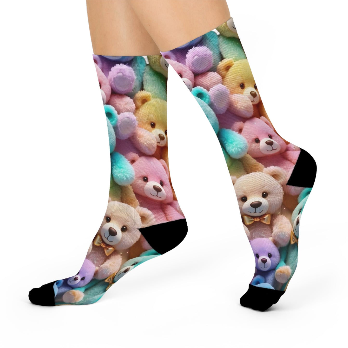 "Colorful Bears Socks – Fun & Vibrant Animal Design for Comfort and Style"