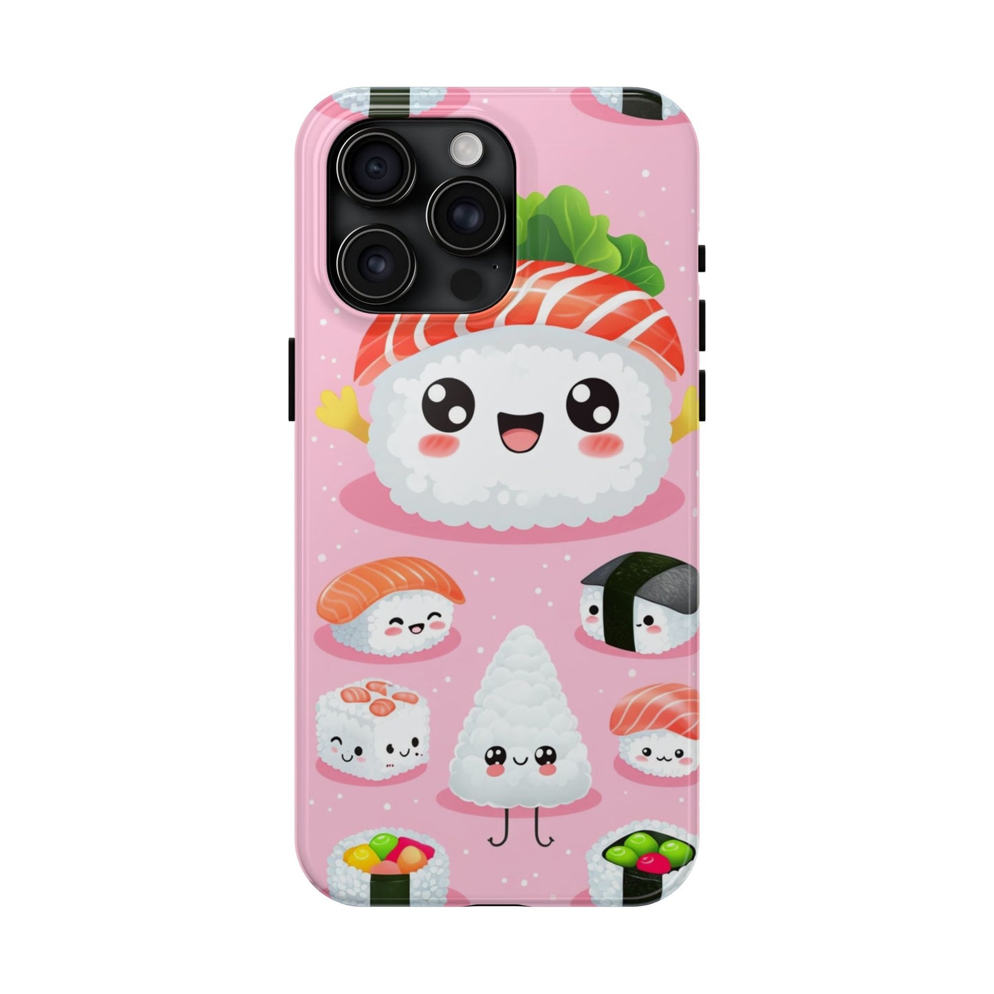 Adorable Sushi Tough Phone Case | Cute Kawaii Design for Food Lovers