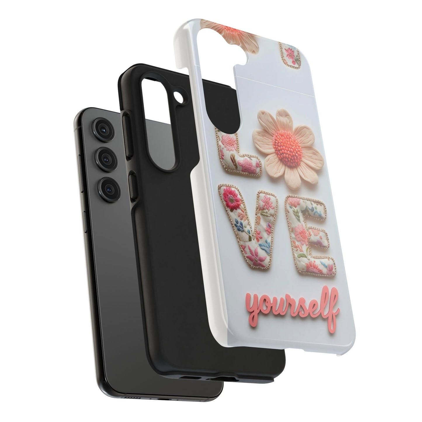 Floral 'Love Yourself' Tough Phone Case