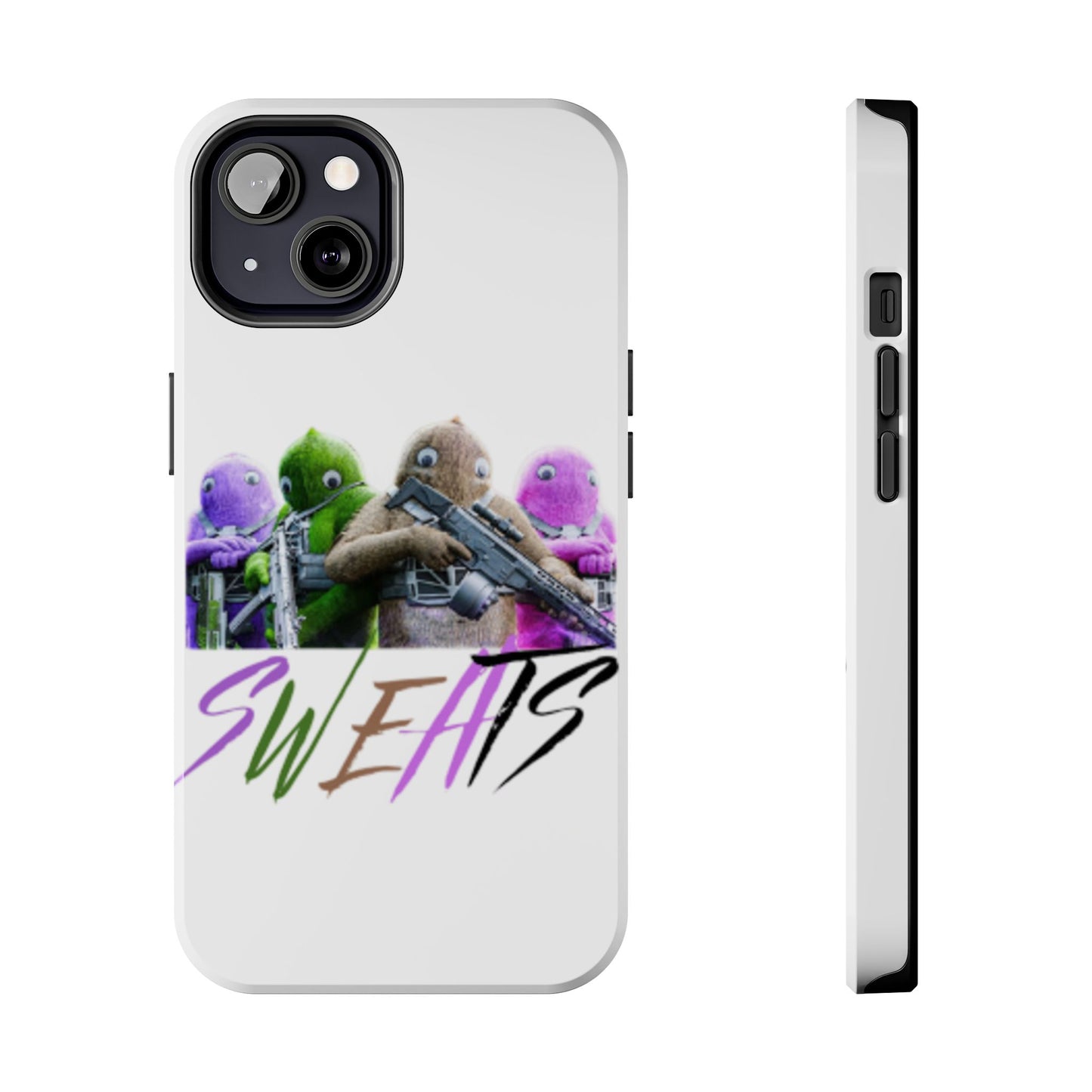 Cool Cartoon-Inspired Tough Phone Case - 'SWEATS'