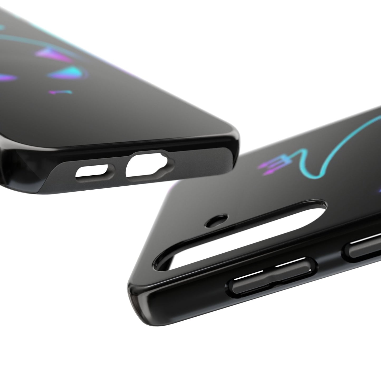 Demonic Cat Tough Phone Case - Cute & Edgy Phone Protection for Cat Lovers