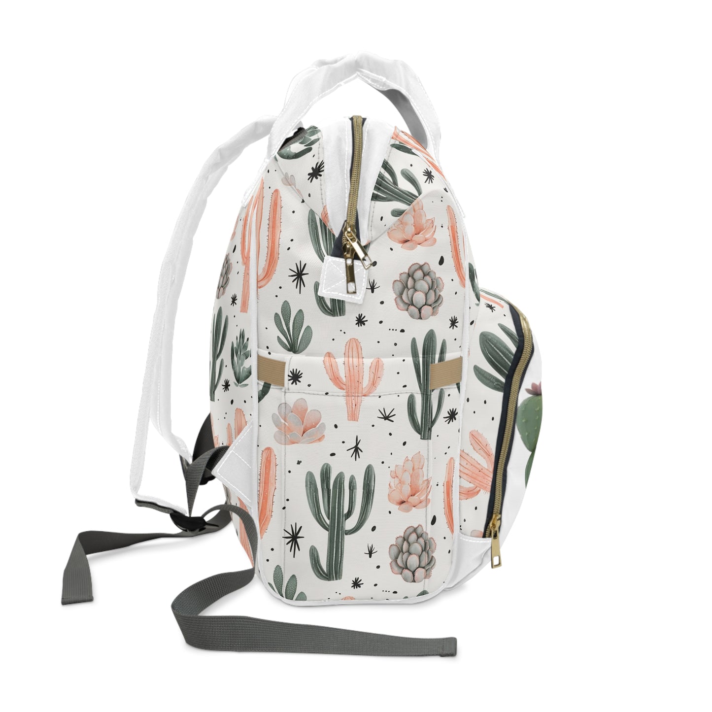 Cute Cactus Multifunctional Diaper Backpack - Ideal for Moms on the Go π΅π