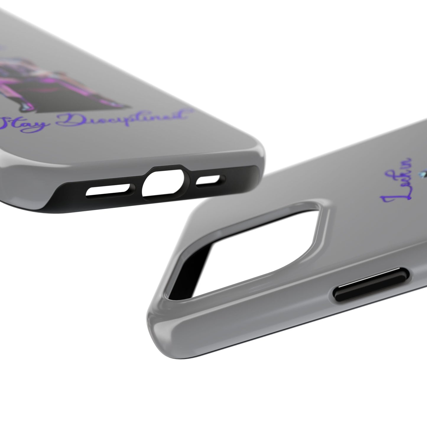 Phone case- Lock In, Stay Disciplined Tough Phone Case - Durable Protection