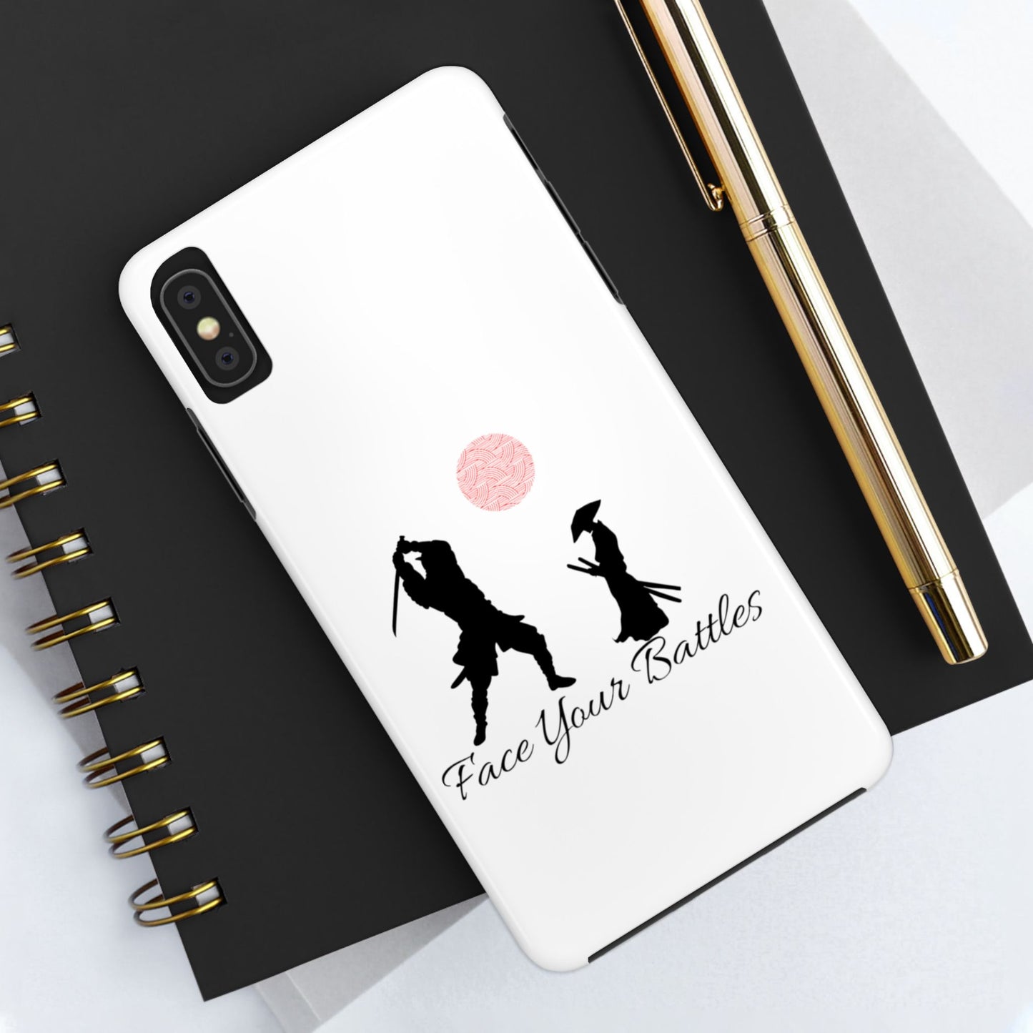 Phone case- Face Your Battles Tough Phone Case - Durable Protection