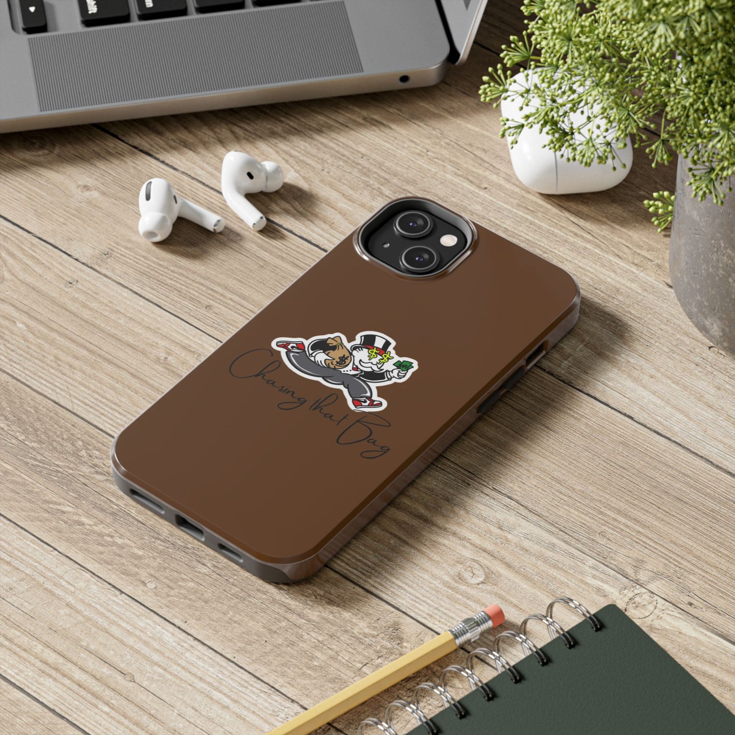 Phone Case- Chasing That Bag Tough Case- Durable Protection