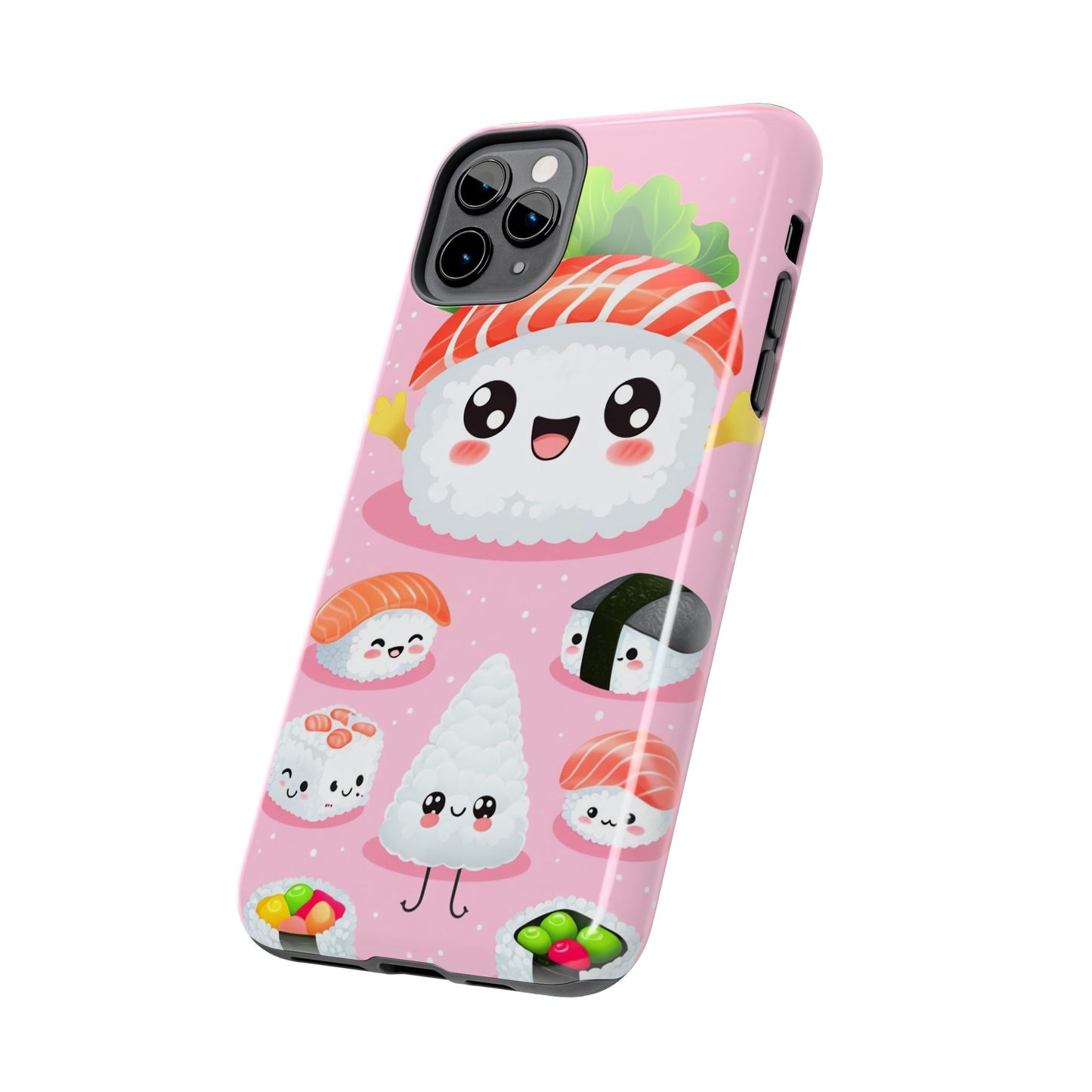Adorable Sushi Tough Phone Case | Cute Kawaii Design for Food Lovers