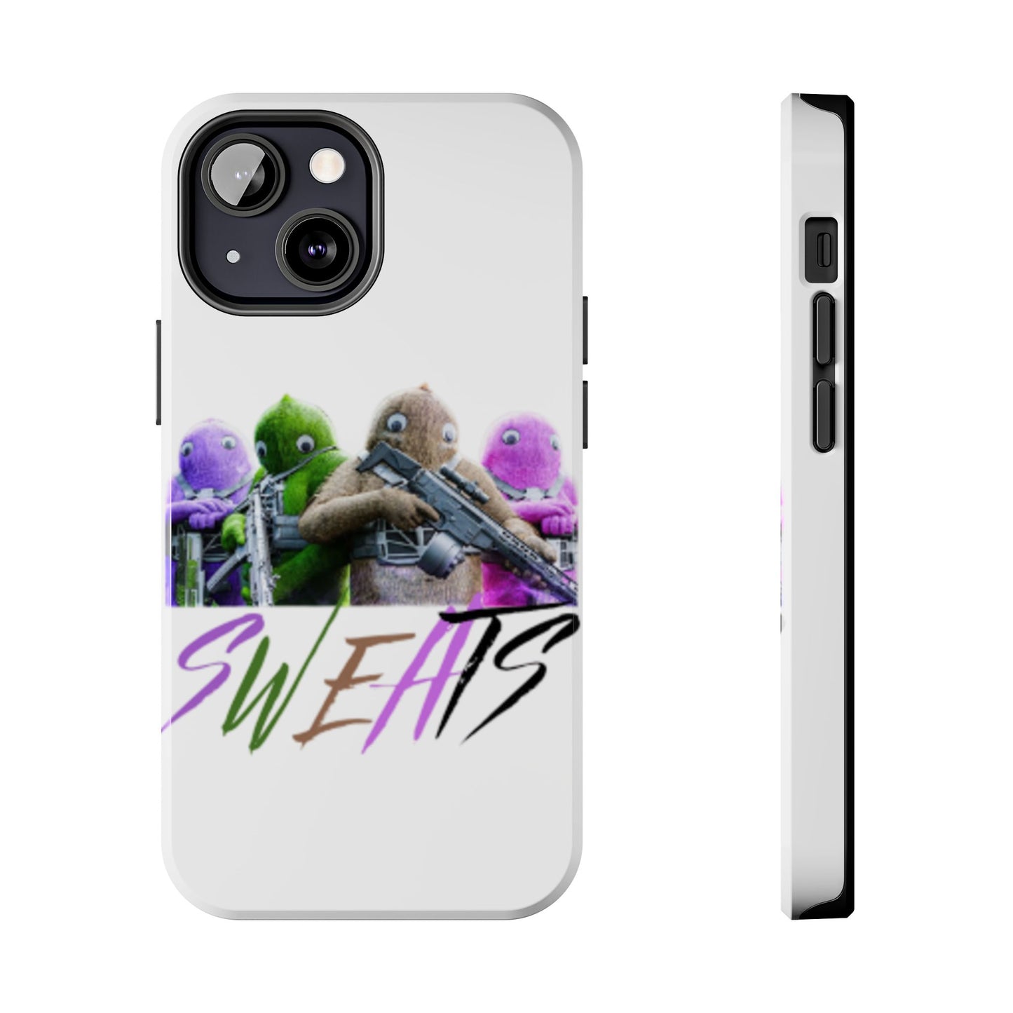 Cool Cartoon-Inspired Tough Phone Case - 'SWEATS'