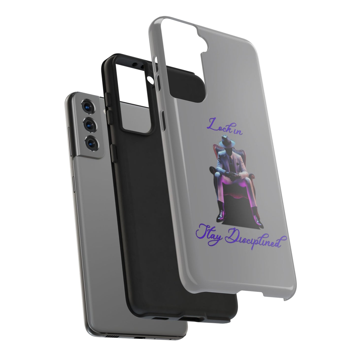 Phone case- Lock In, Stay Disciplined Tough Phone Case - Durable Protection