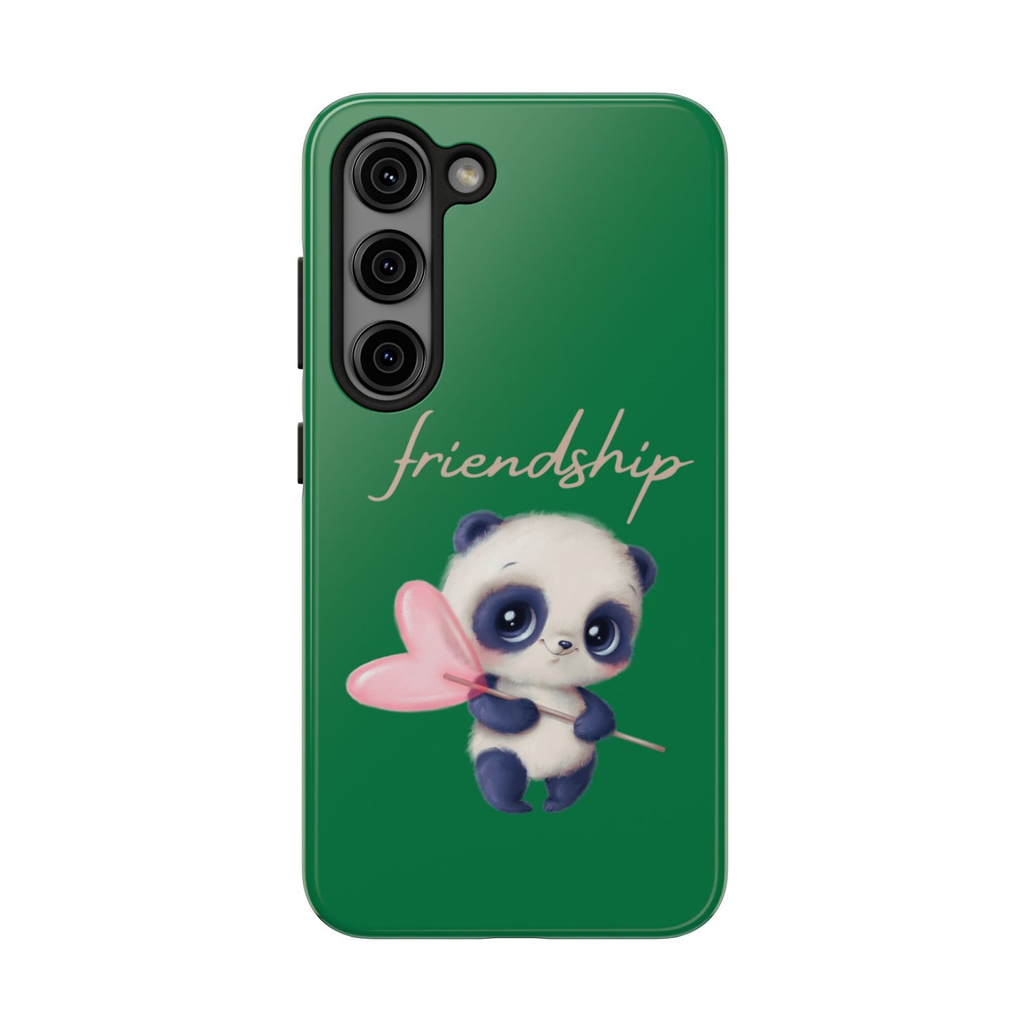 Phone case- Cute Panda Friendship Tough Phone Case - Durable Protection