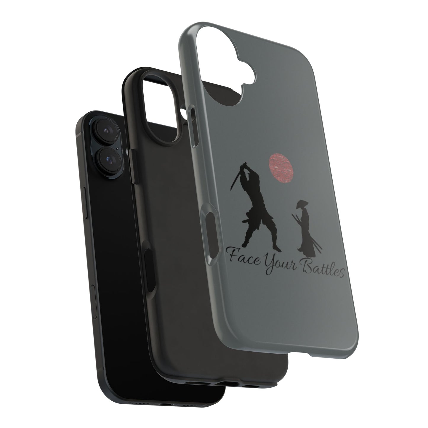 Phone case- Face Your Battles Tough Phone Case - Durable Protection