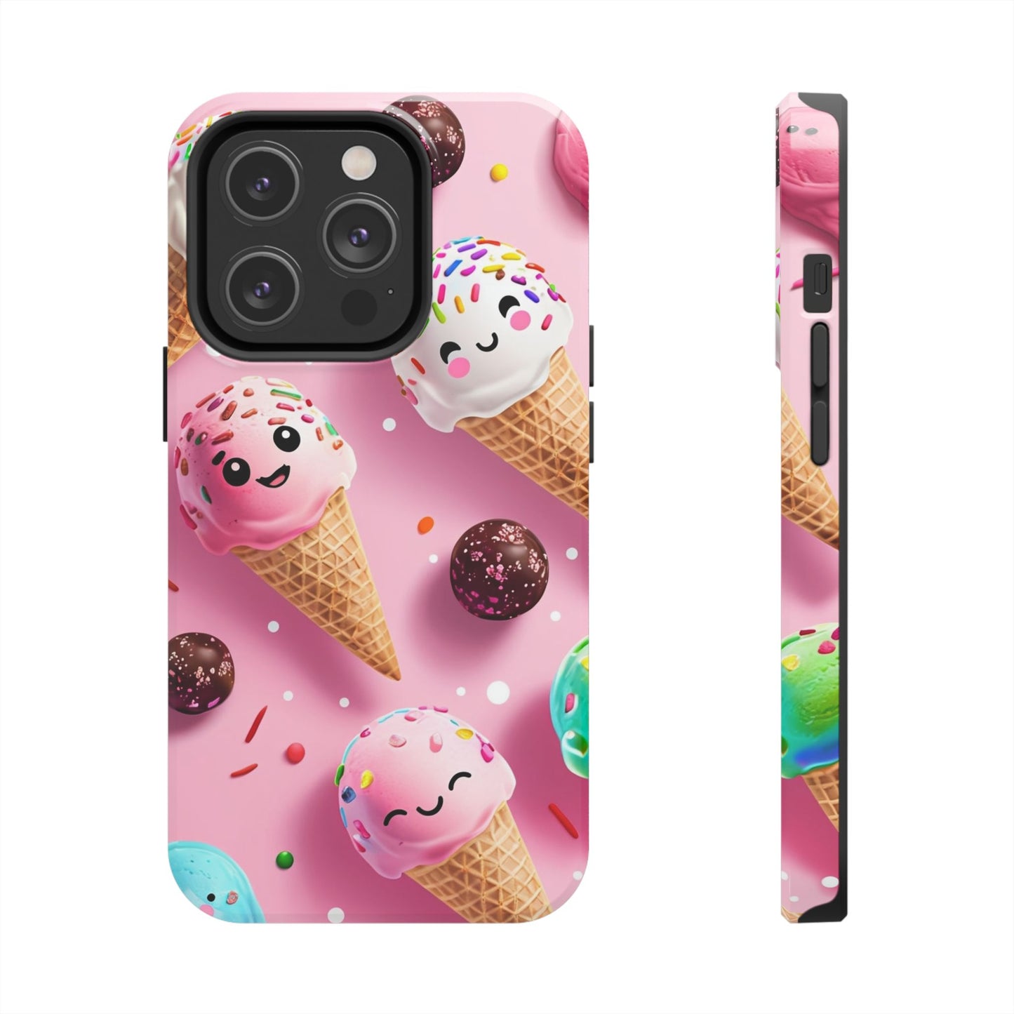 Tough Phone Cases Cute Ice Cream Design